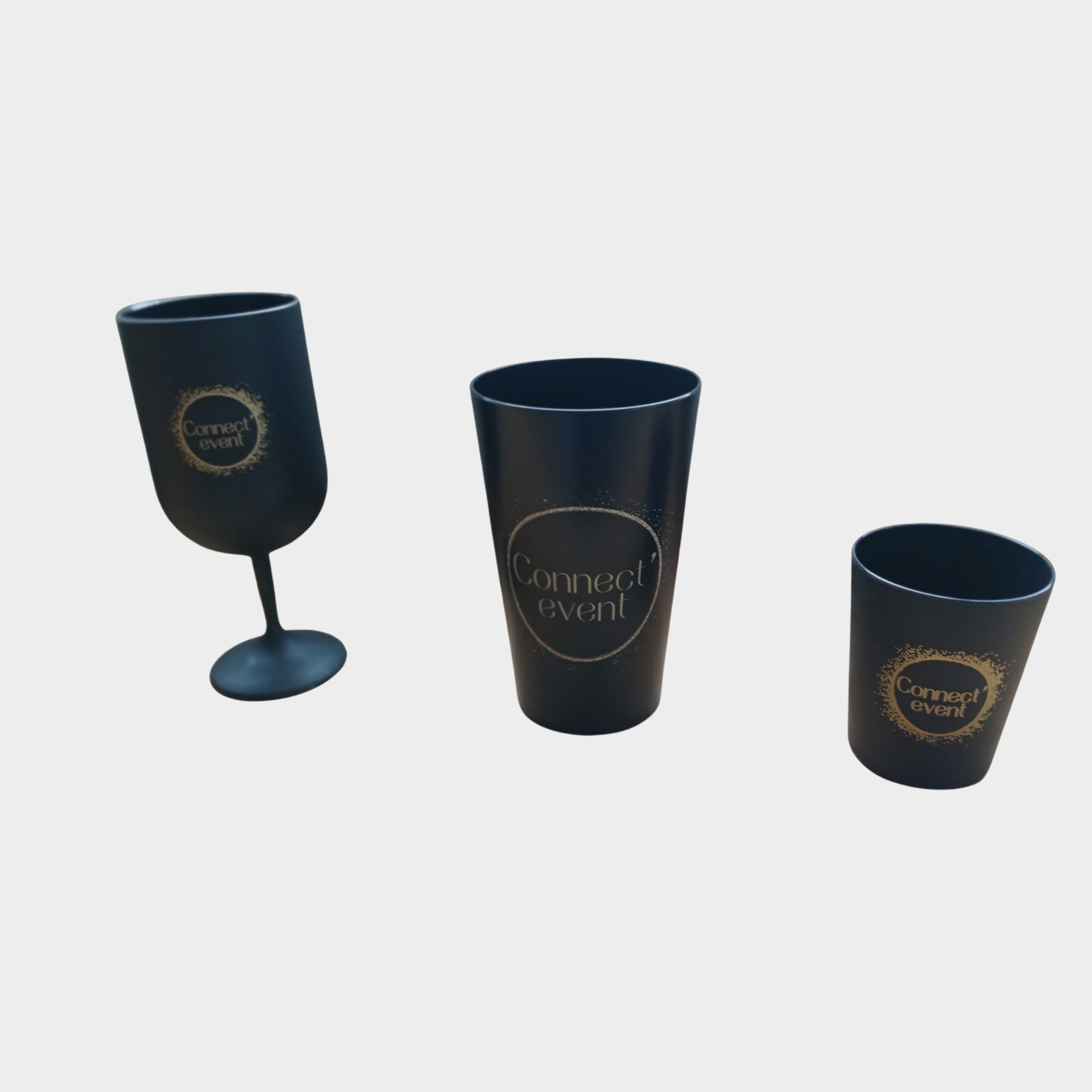 Verres en plastiques réutilisables