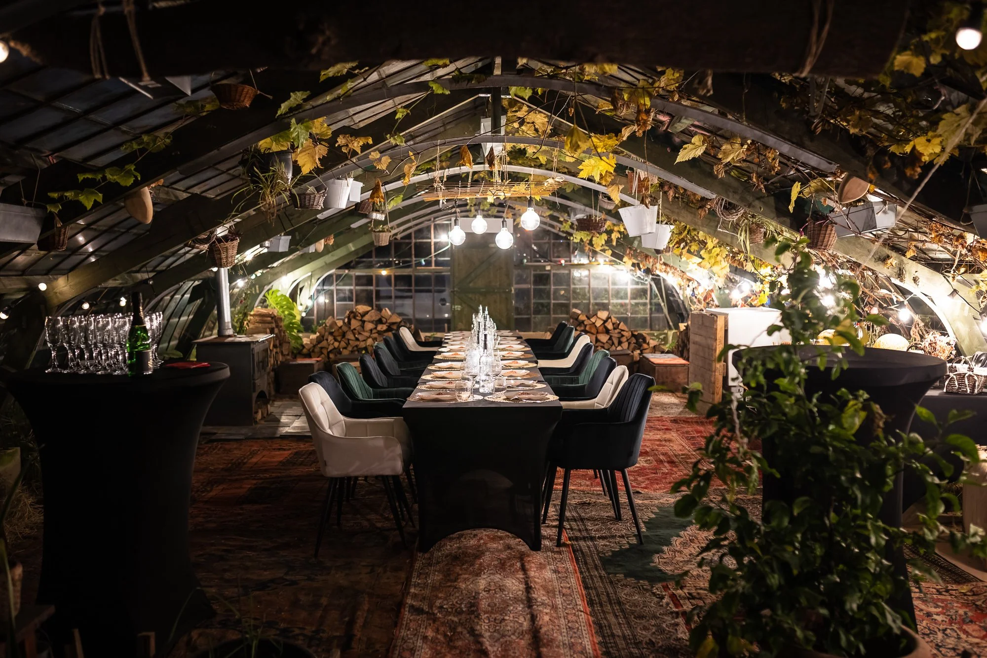 Repas d'automne en petits groupes