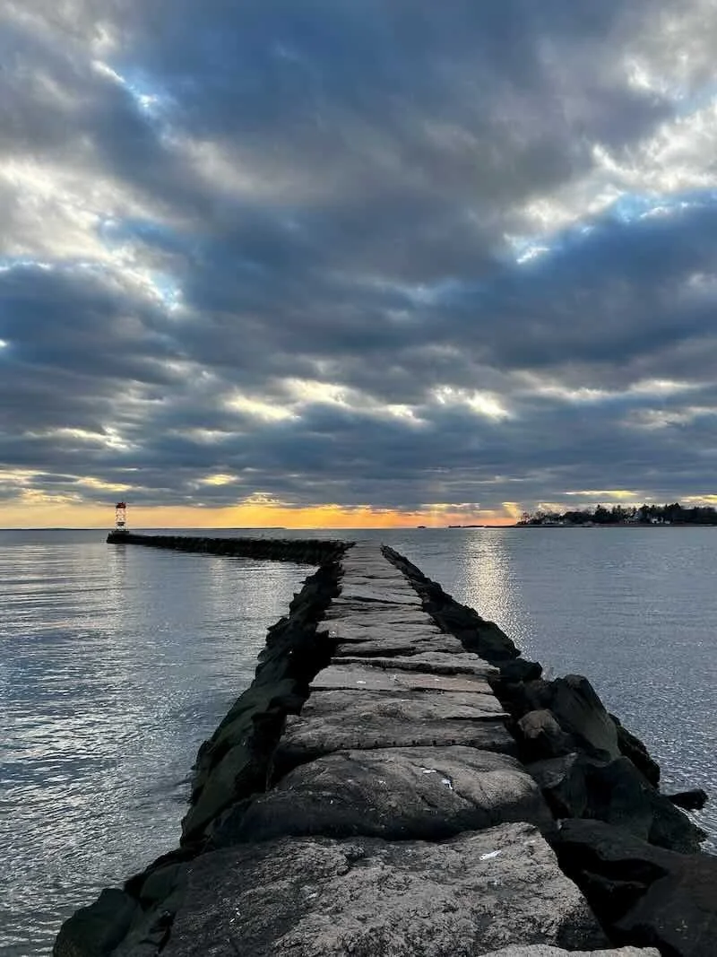 Southport Jetty at Sunset with Bend