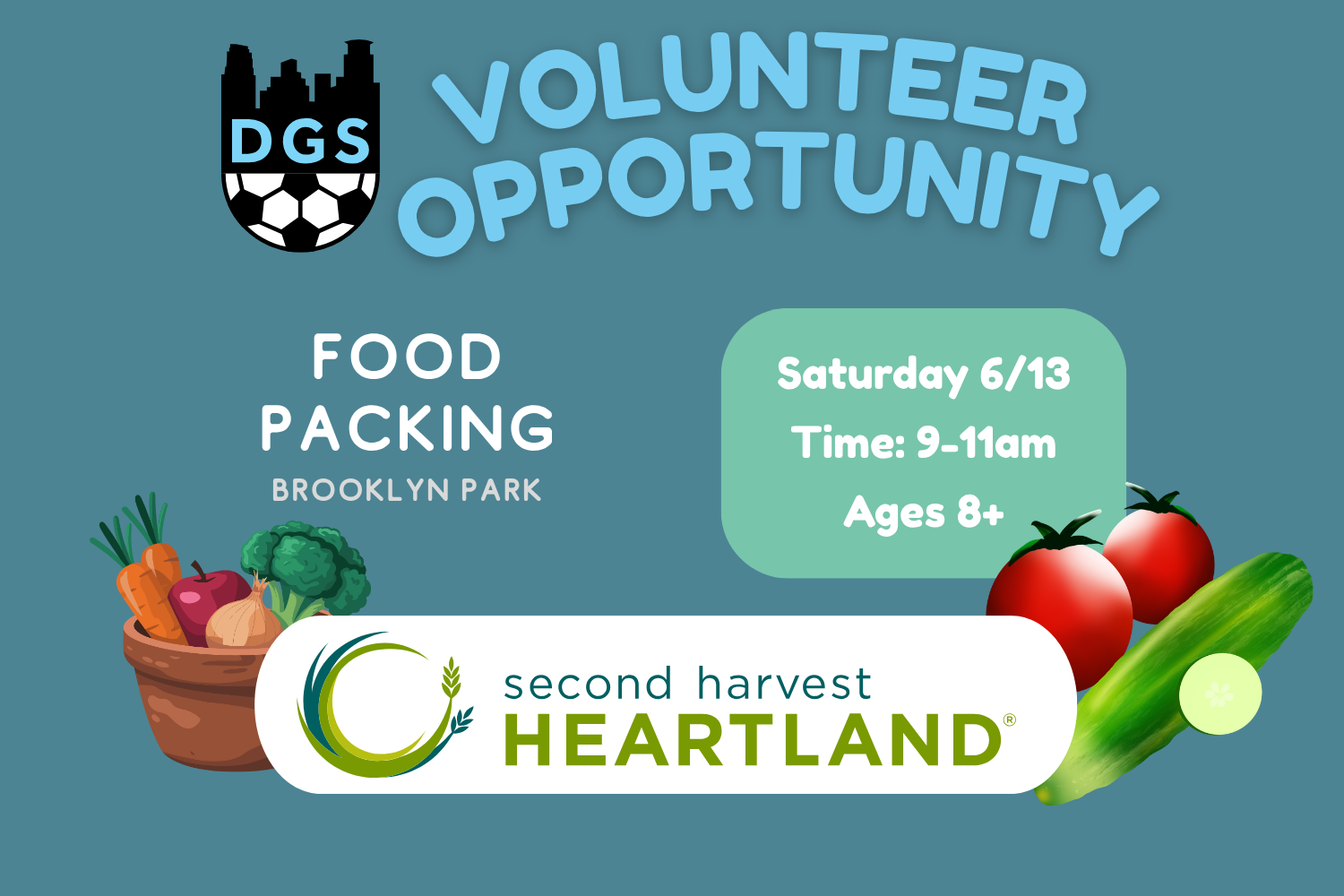 Volunteer: June 13 Second Harvest Food Packing