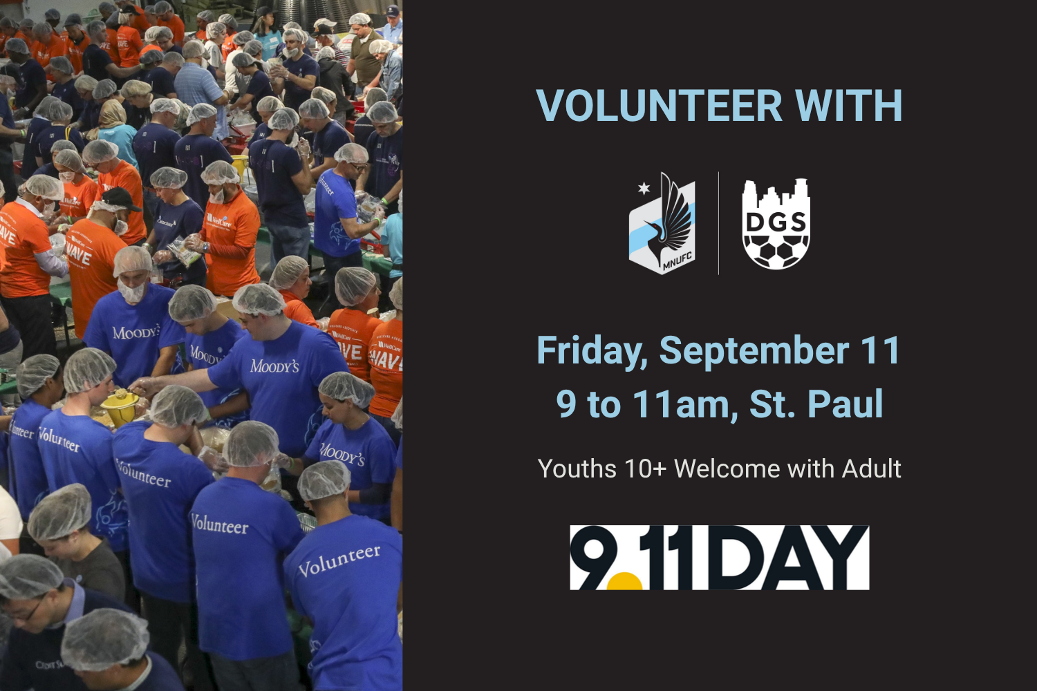 Volunteer: Friday 9/11 Food Packing