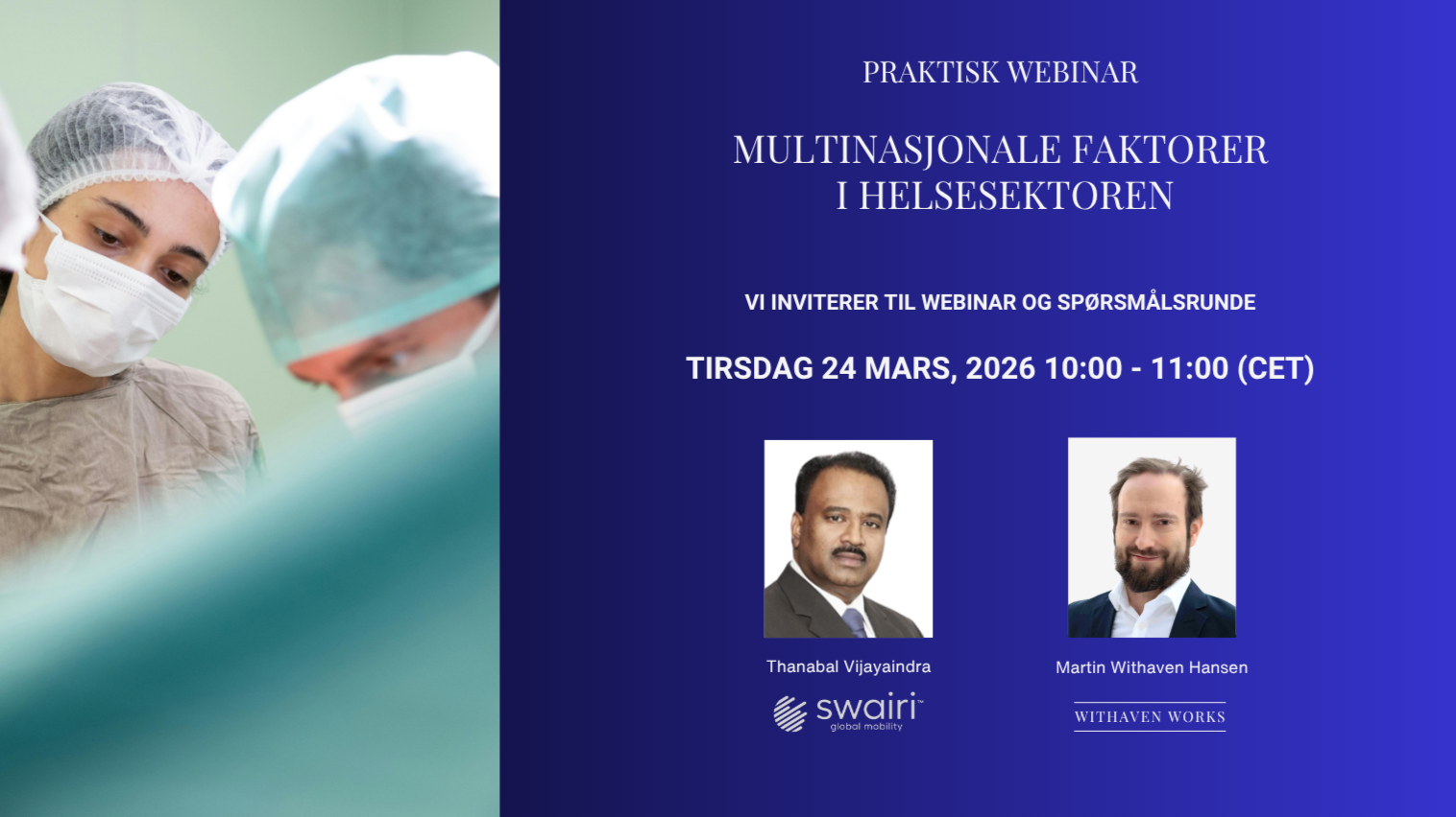 Webinar: Multinasjonale helseteam - Rekruttering og ledelse i praksis