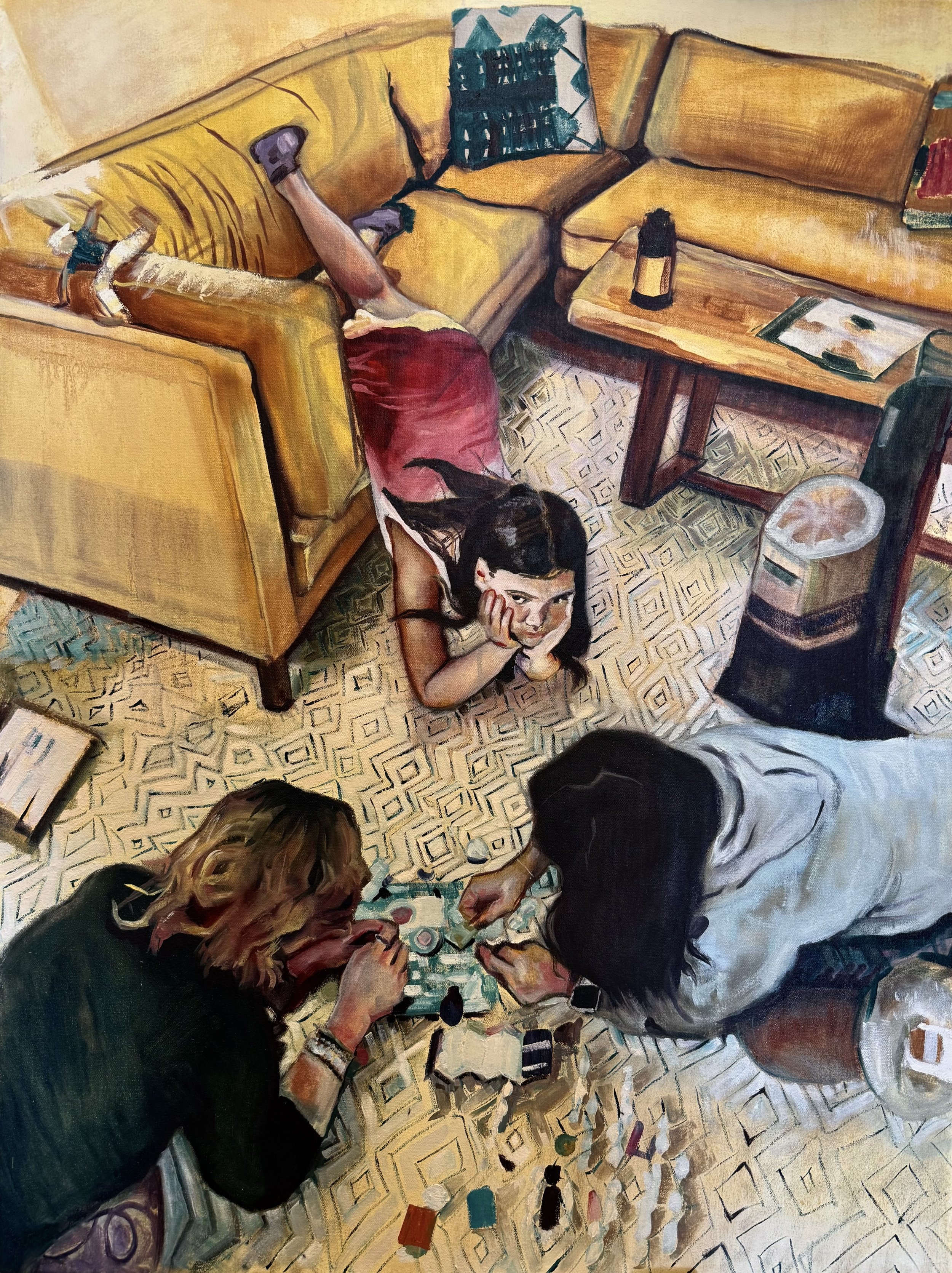 "Following Instructions"
40" x 30"
oil on canvas
2025