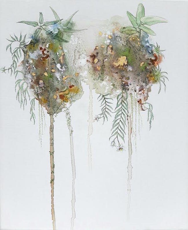 'Epiphytic Ecosystem'
Watercolour, ink & natural pigment on canvas.
2021
SOLD
Limited edition of 30, giclee prints available 