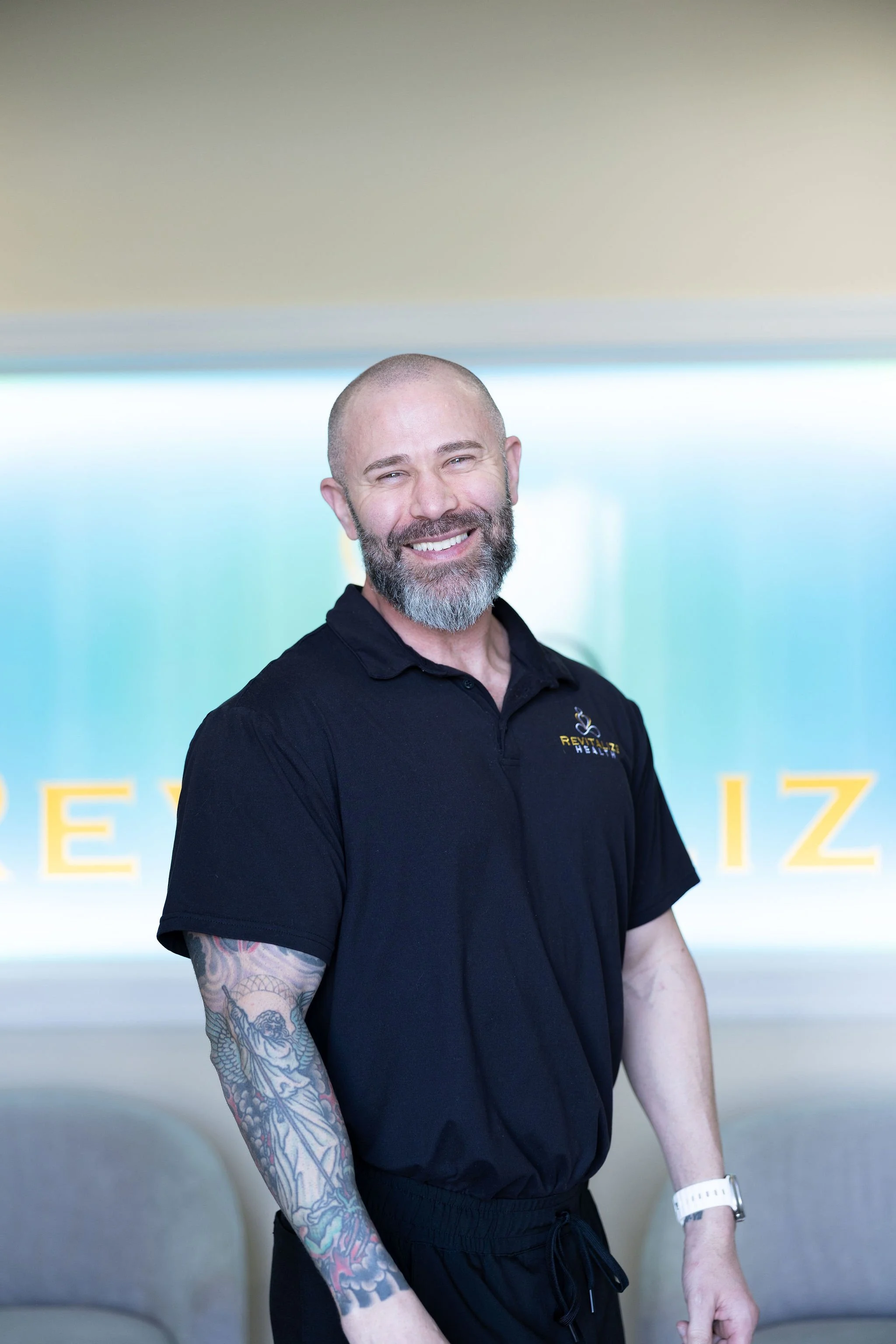 Justin Meier, FNP at Revitalize Health in Florence, SC, specializing in medical weight loss and wellness treatments.