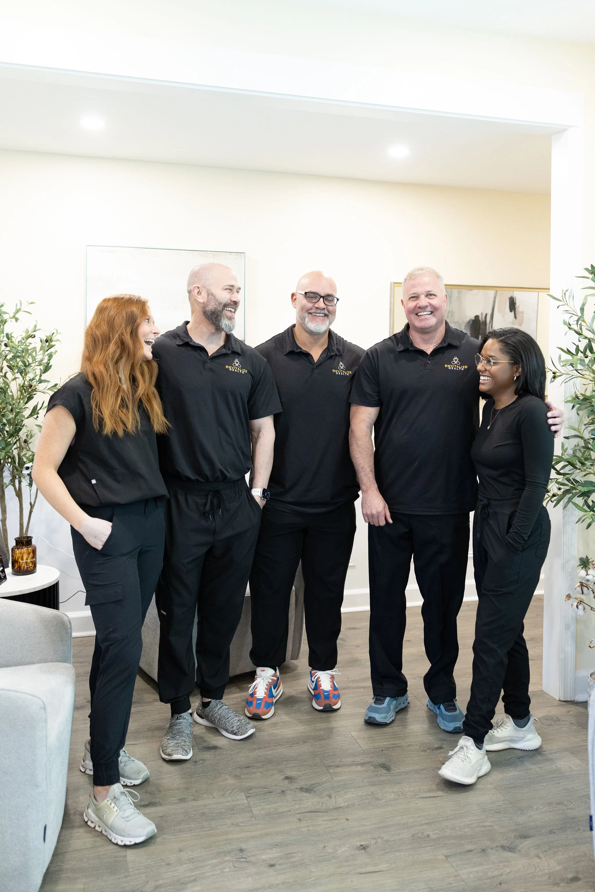 Staff photo of all employees at Revitalize Health Medical Aesthetics Spa in Florence, SC.