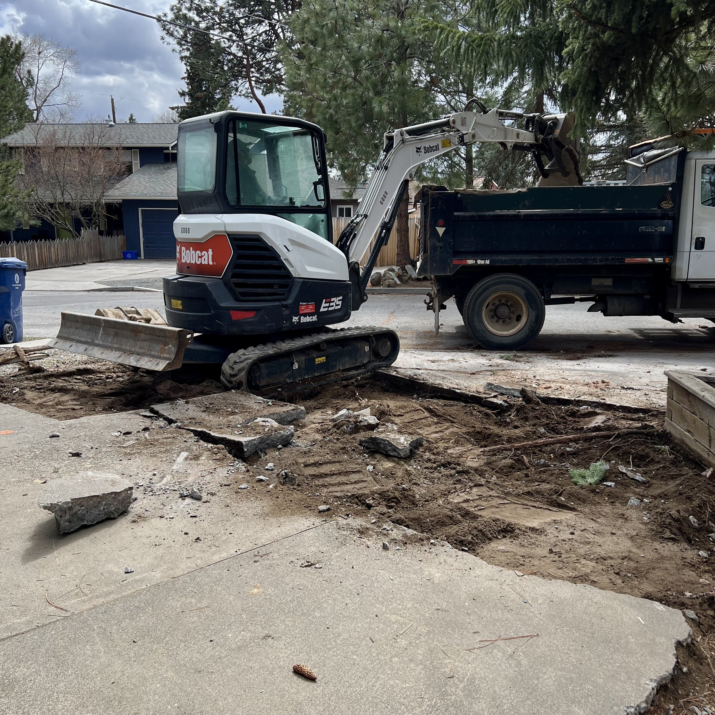 Removal of Old Concrete Driveway