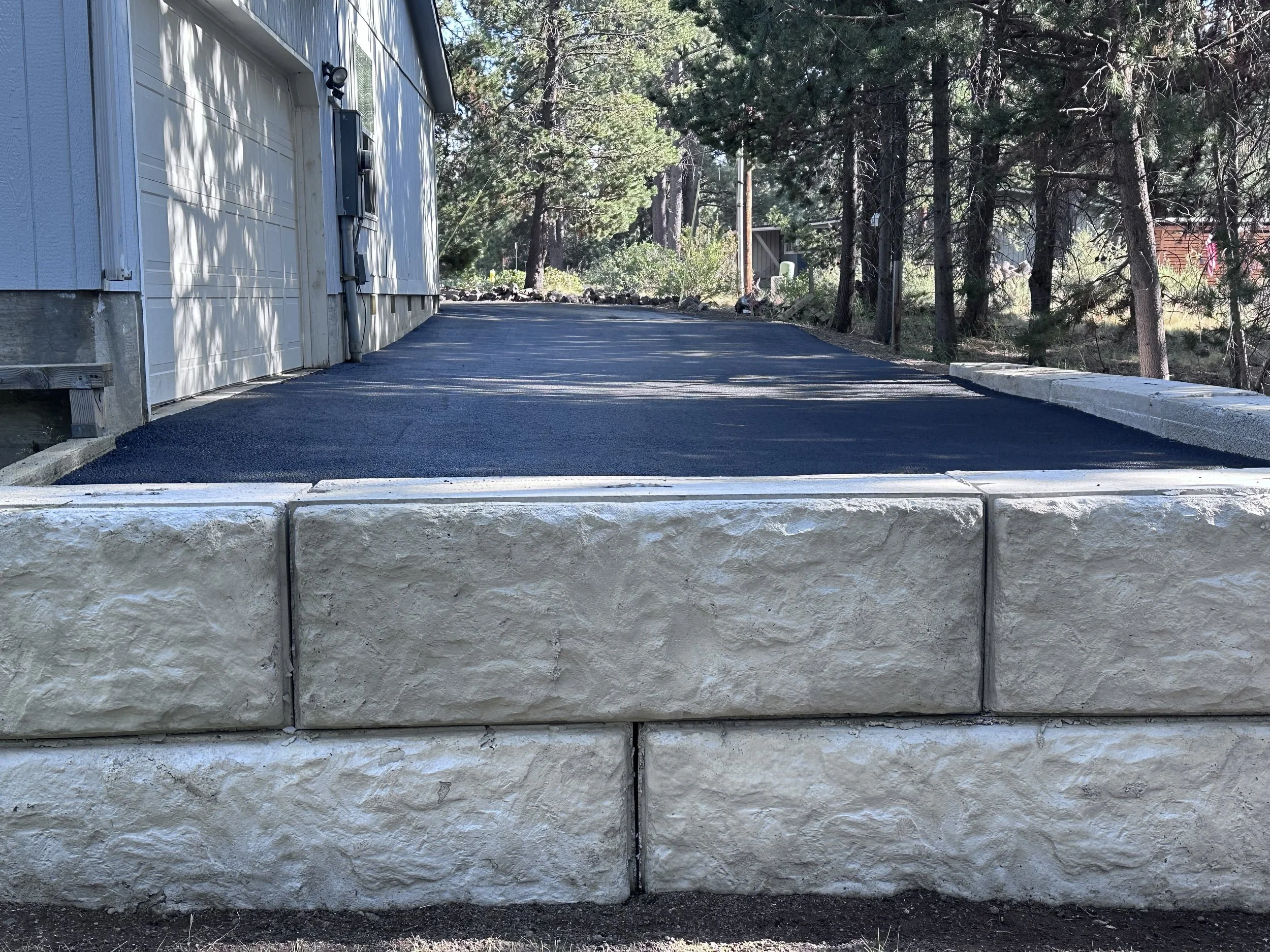Concrete Block Retaining Wall