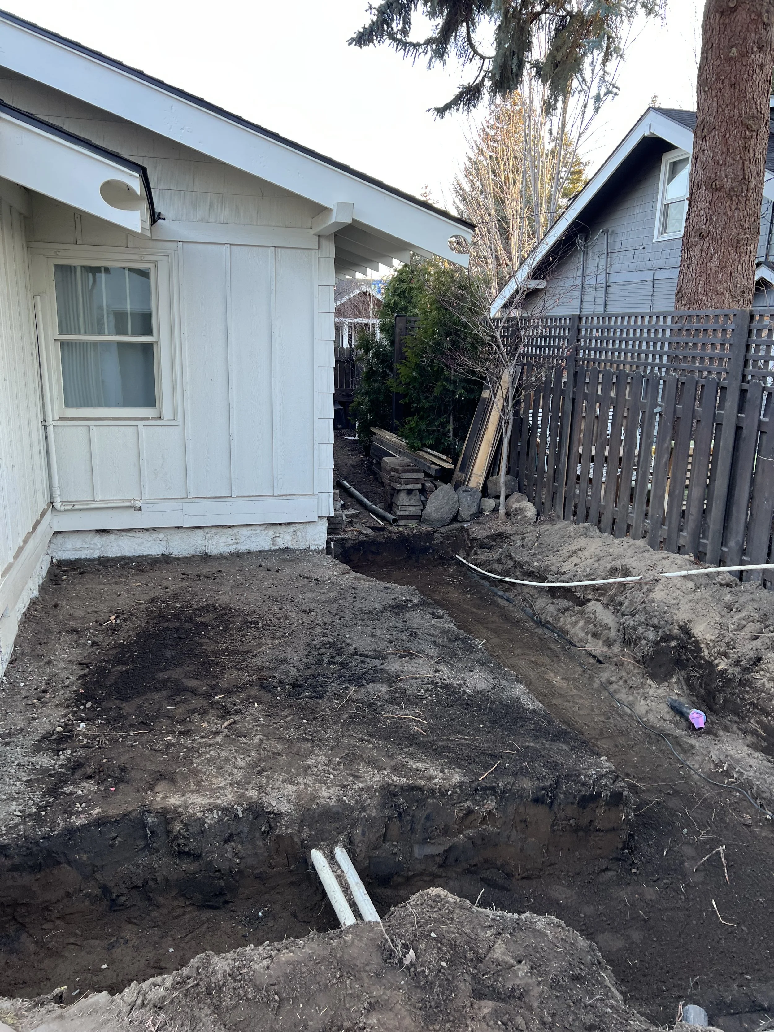 Foundation Dig Out for House Addition