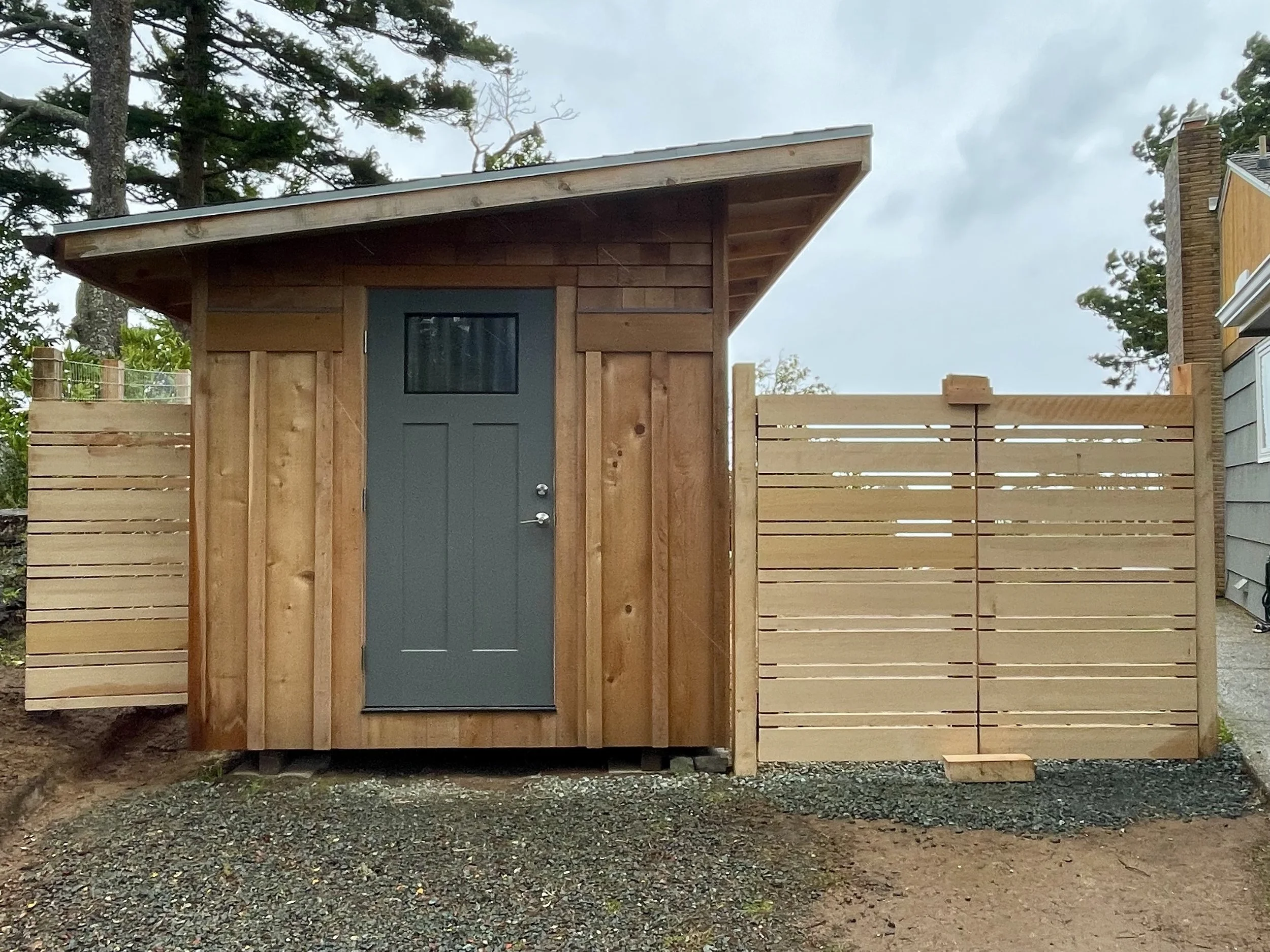 Custom Cedar Shed and Fence 