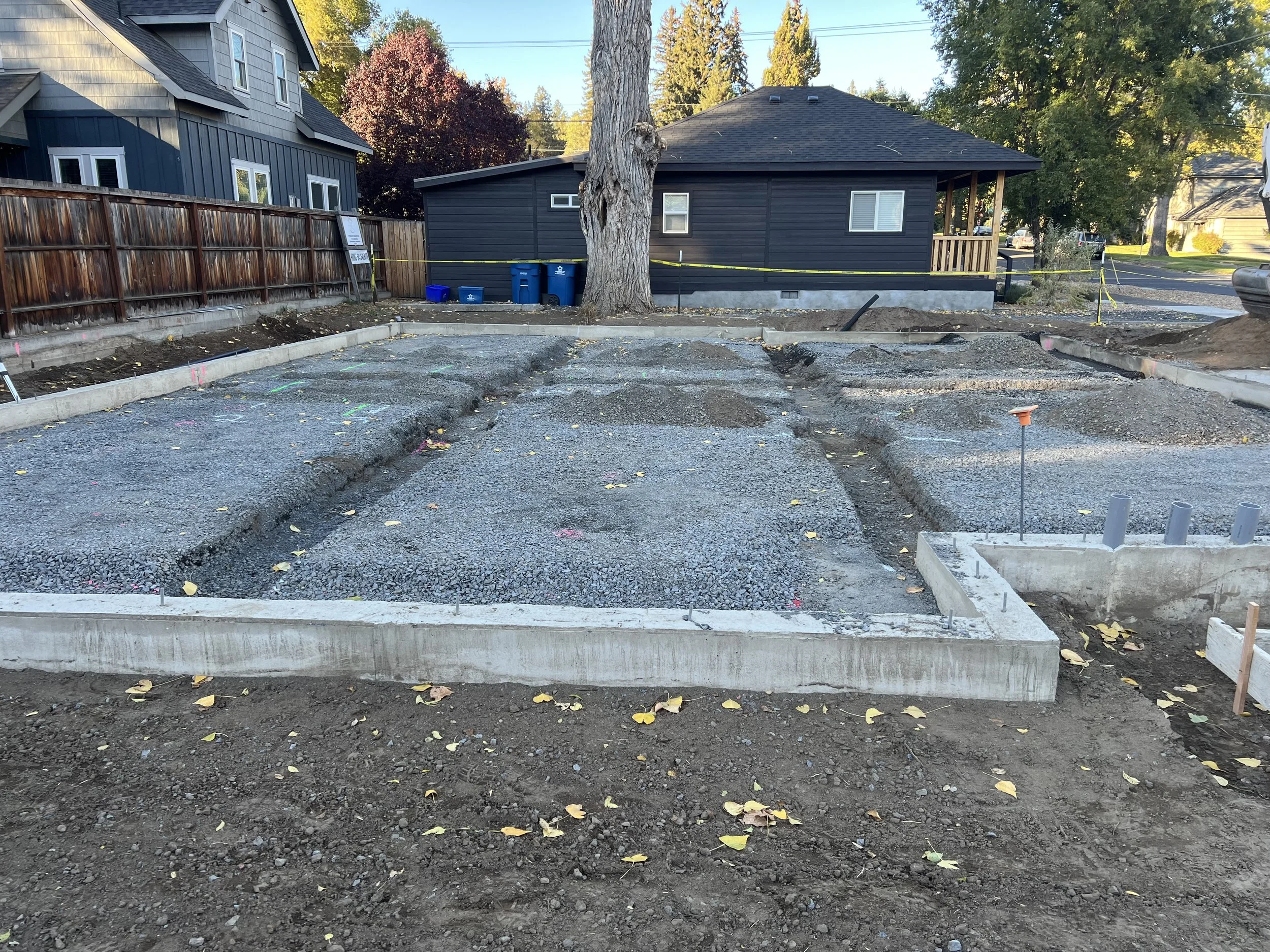 Foundation Prep for Multi Family Unit with Utility Trenching 