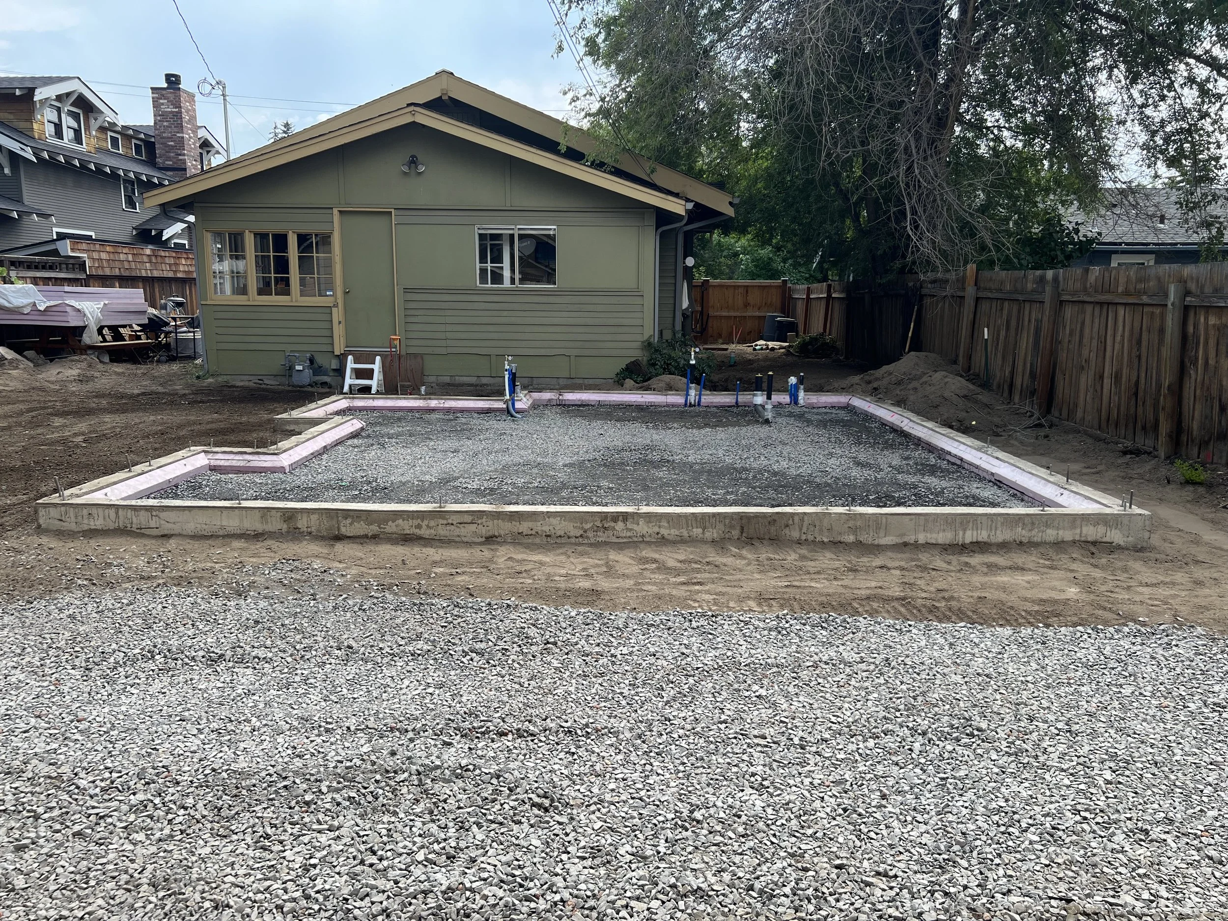 Foundation Prep for Additional Dwelling Unit (ADU) 