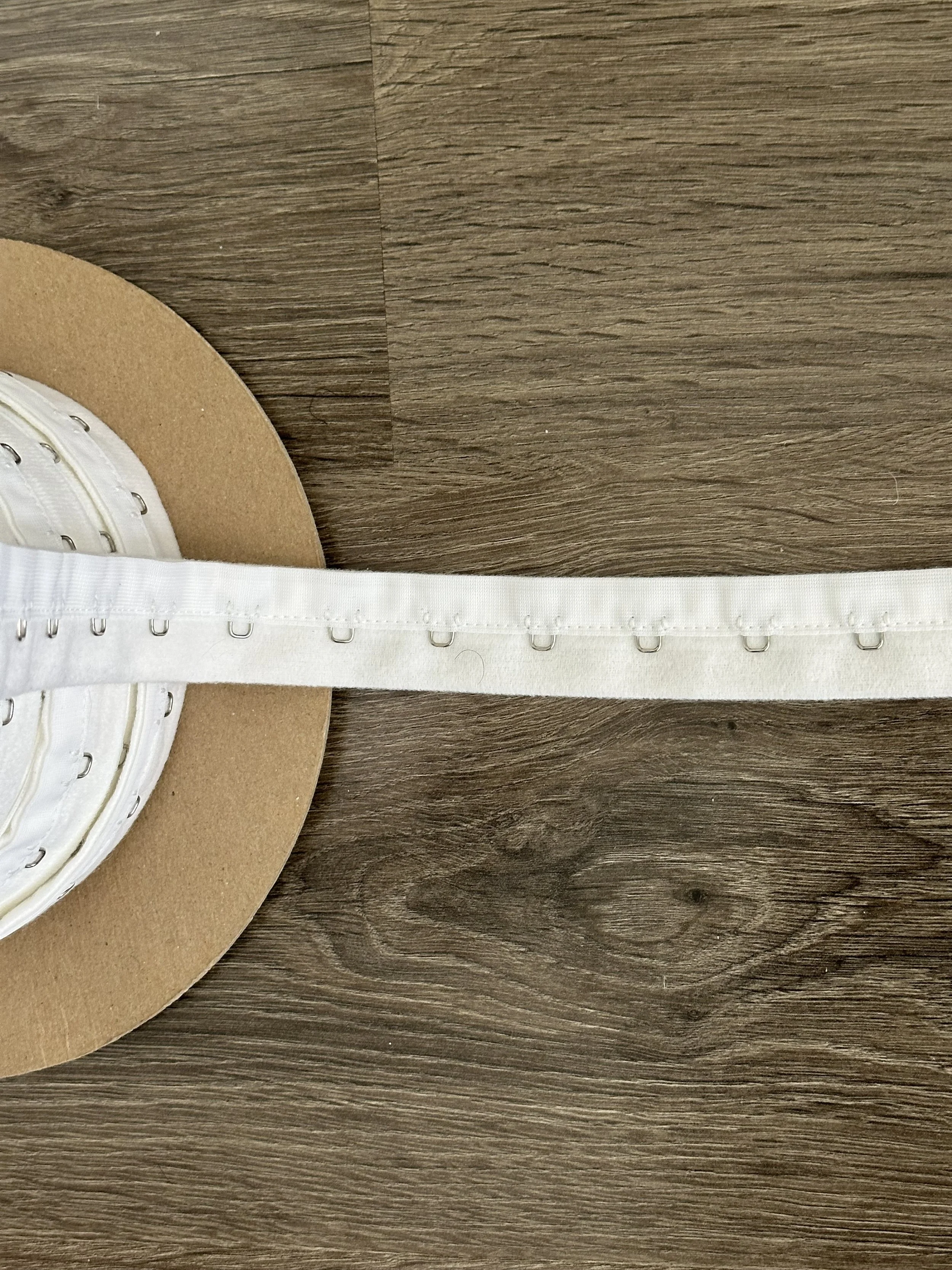 White Heavy Duty Nylon Tricot Eye Tape