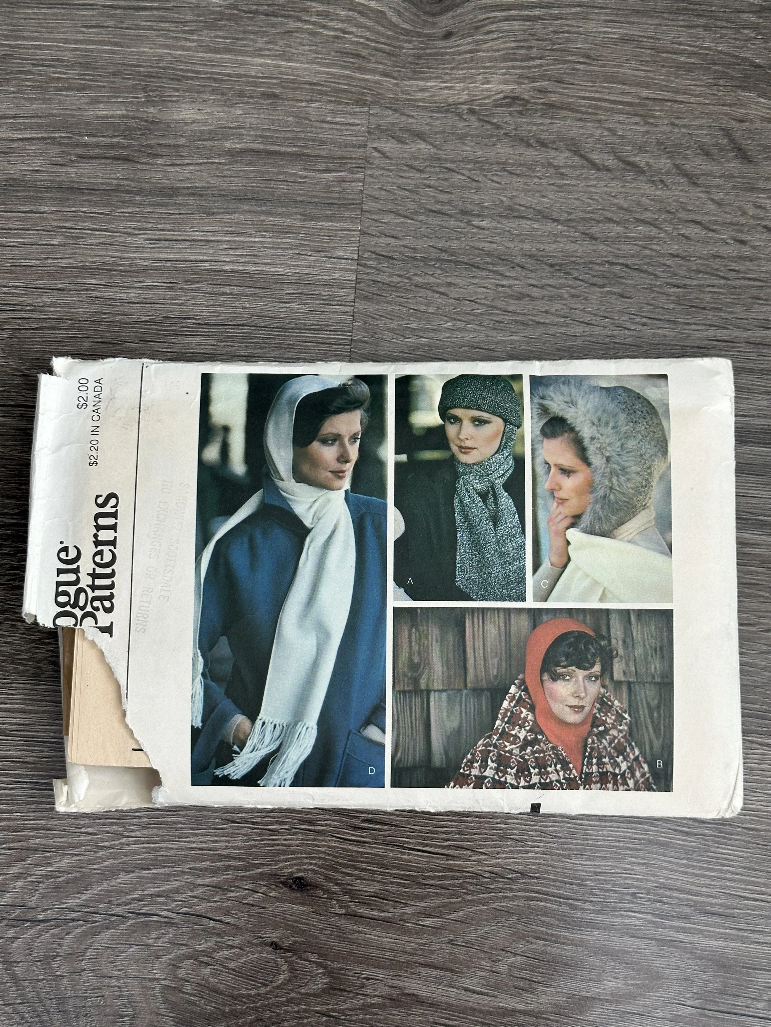 Vogue 9007 Womens Hoods and Hat