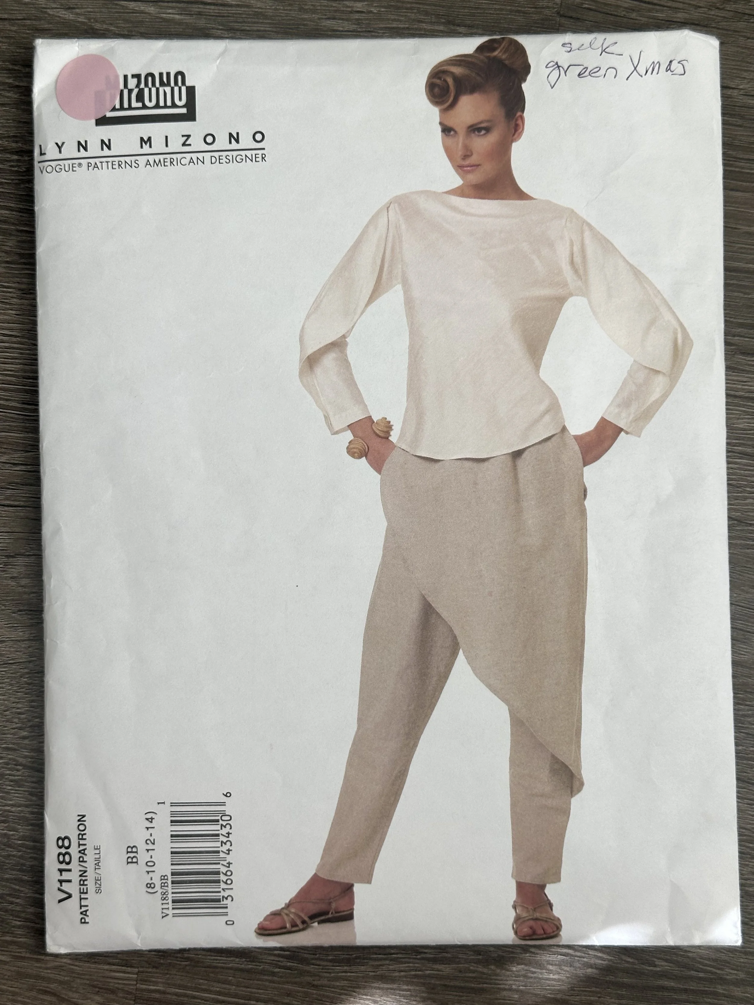 Vogue 1188 Lynn Mizono  Womens Top Pants