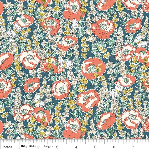 Liberty Meadow Flowers Poppy Breeze A