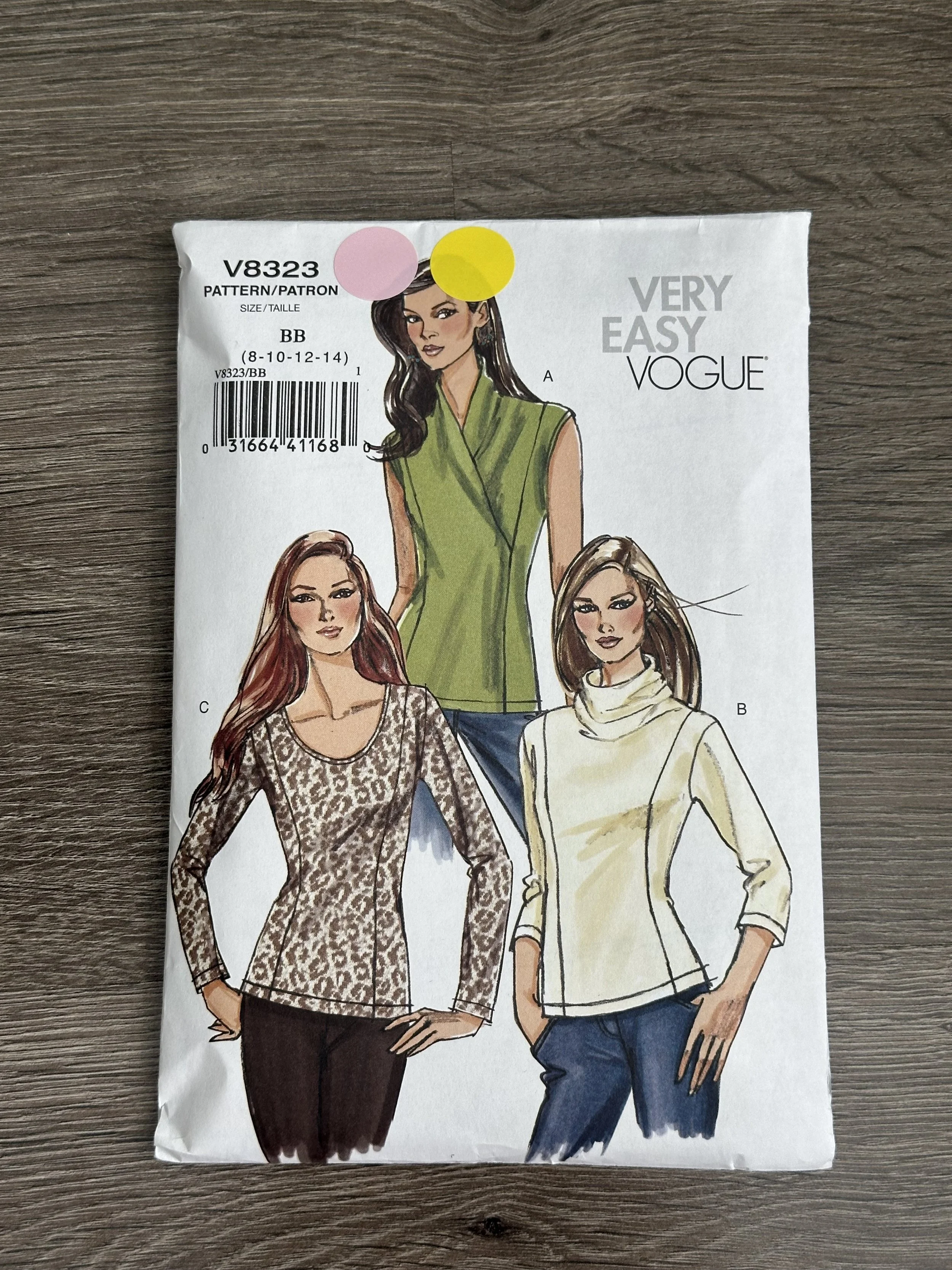 Vogue 8323 Womens Tops