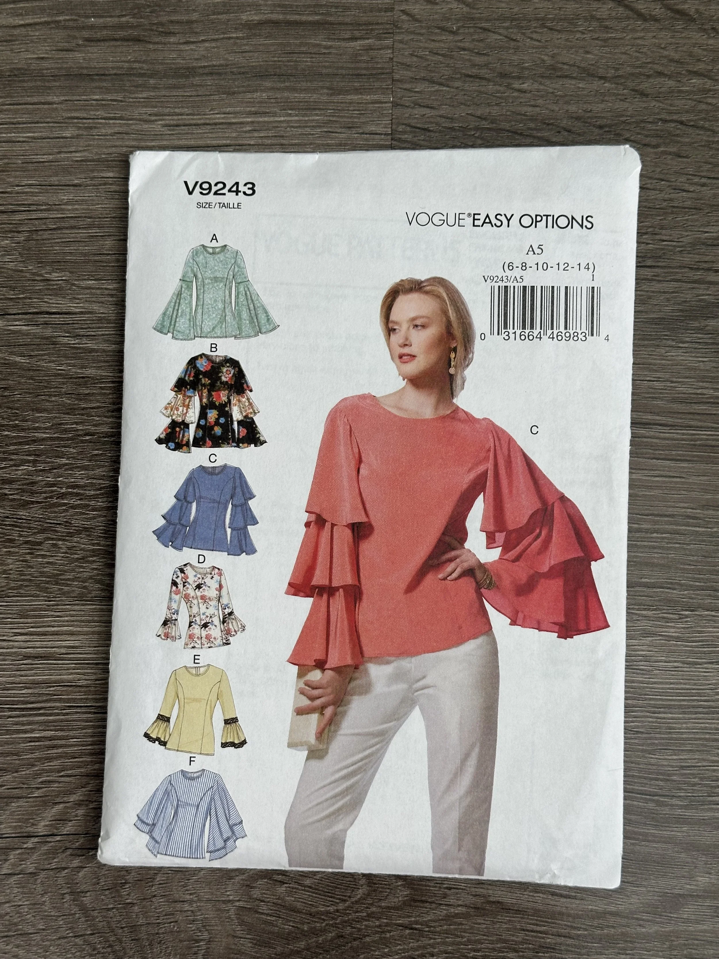 Vogue 9243 Womens Tops