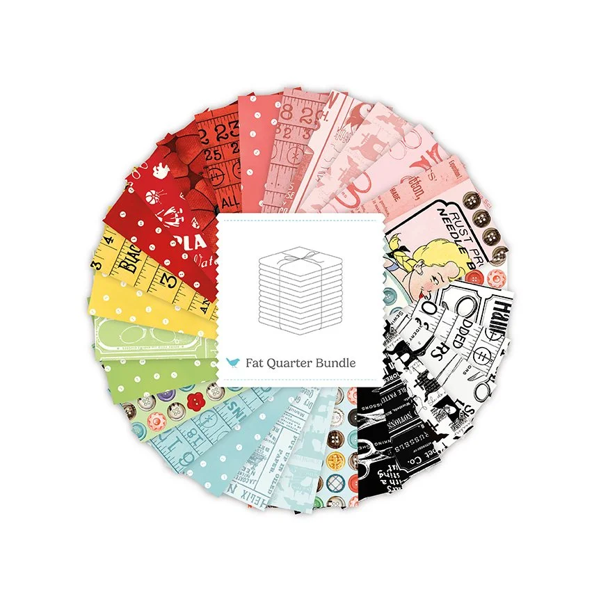PRE-ORDER, J. Wecker Frisch She Who Sews Fat Quarter Bundle FQ-18520-27, Riley Blake Fabric, 100% Cotton, November 2026 Release
