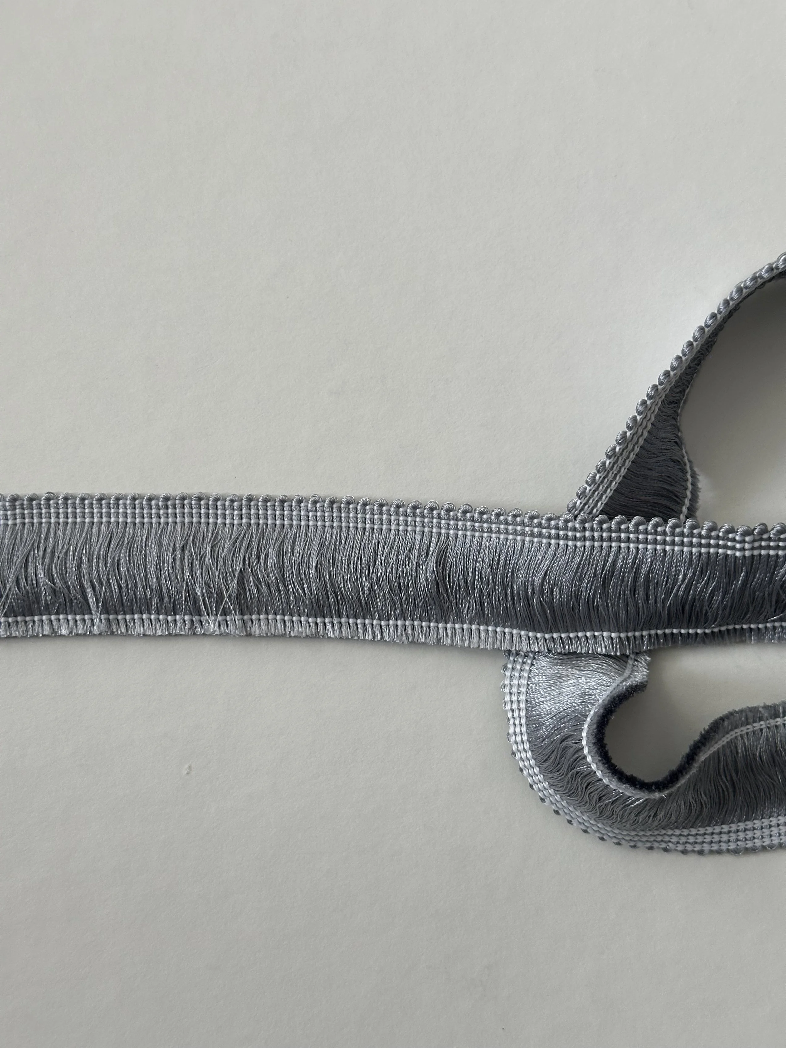 Silver Fringe Trim 1"