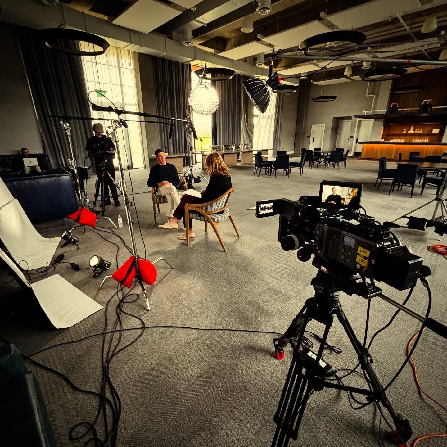 Had to wear khakis to work today in order to ask the LPGA commissioner about the current state of ladies golf at a fancy Dallas country club for Golf Channel. Fore! @lpga_tour @pgatour