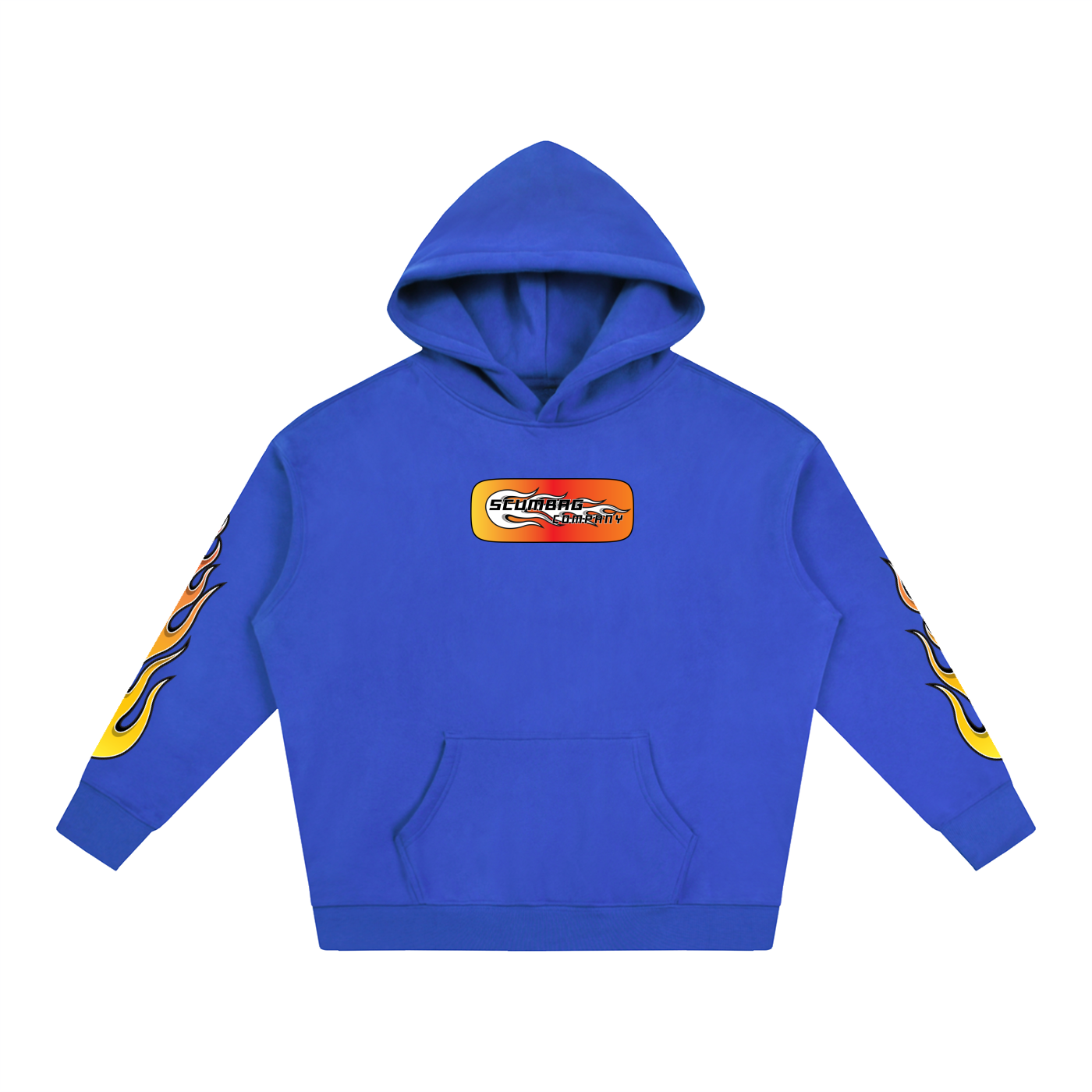OVERSIDES BOXED FLAME HOODIE