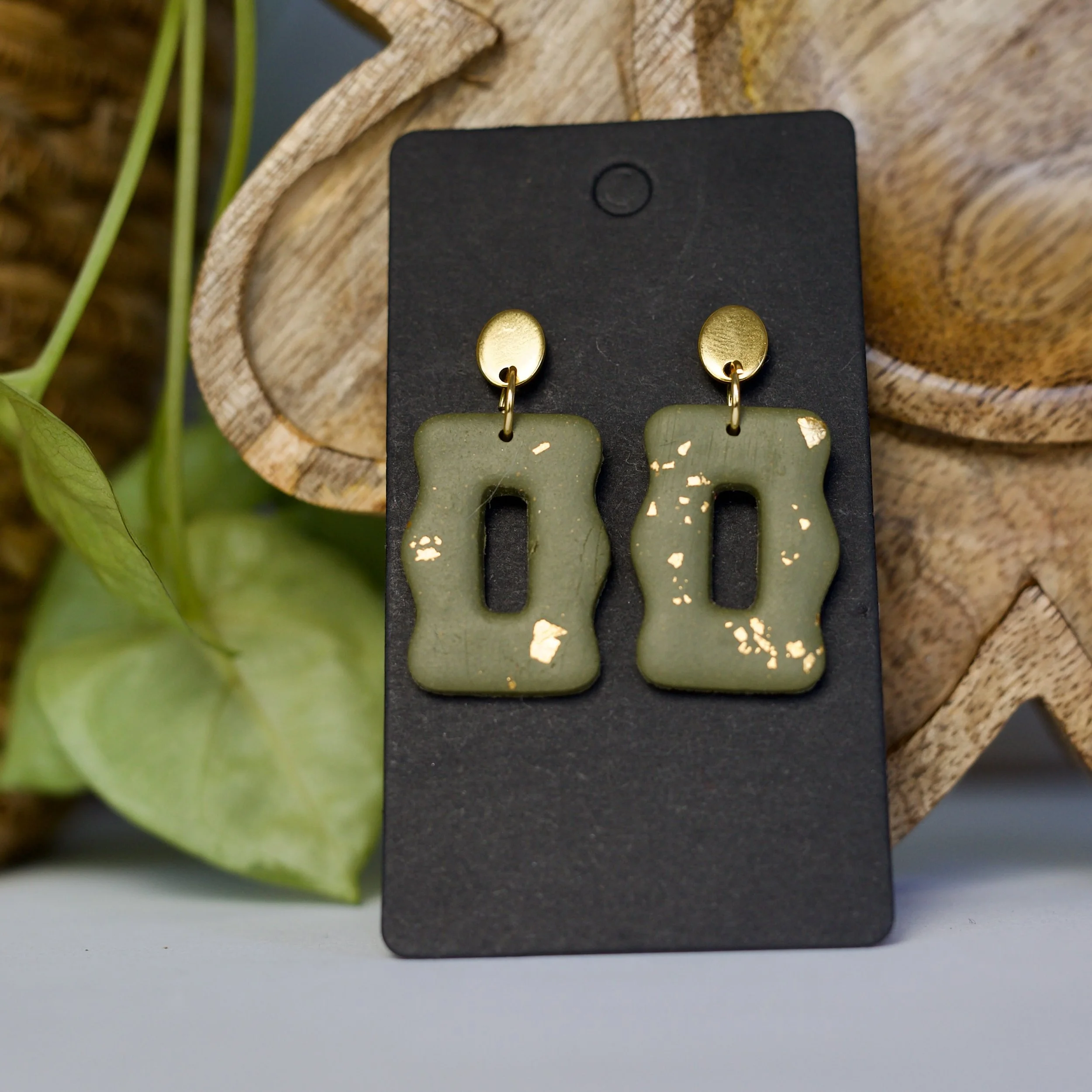 Olive & Gold Rectangles