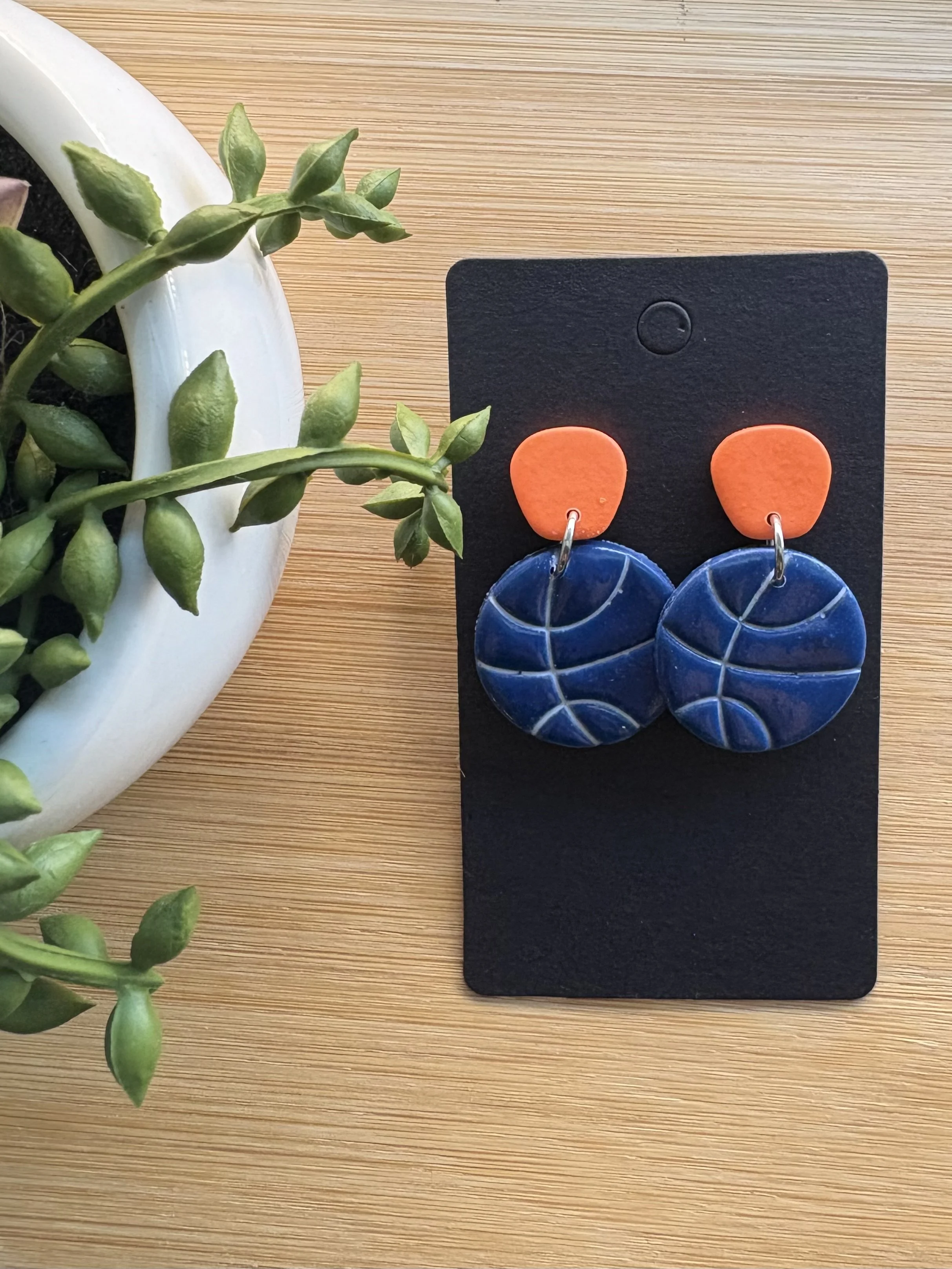 Blue and Orange Basketballs