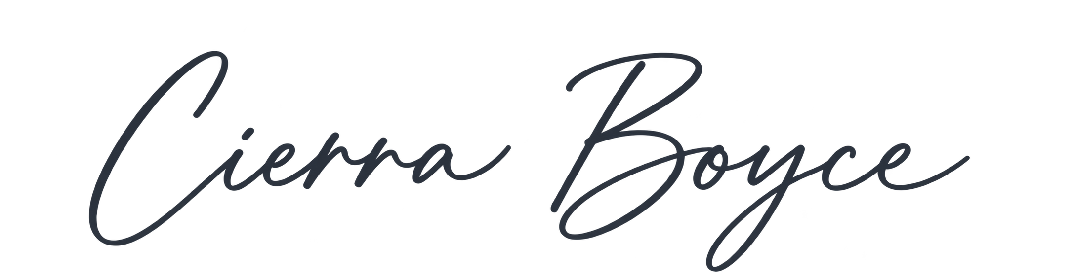 A black cursive signature that reads "Cierra Boyce".