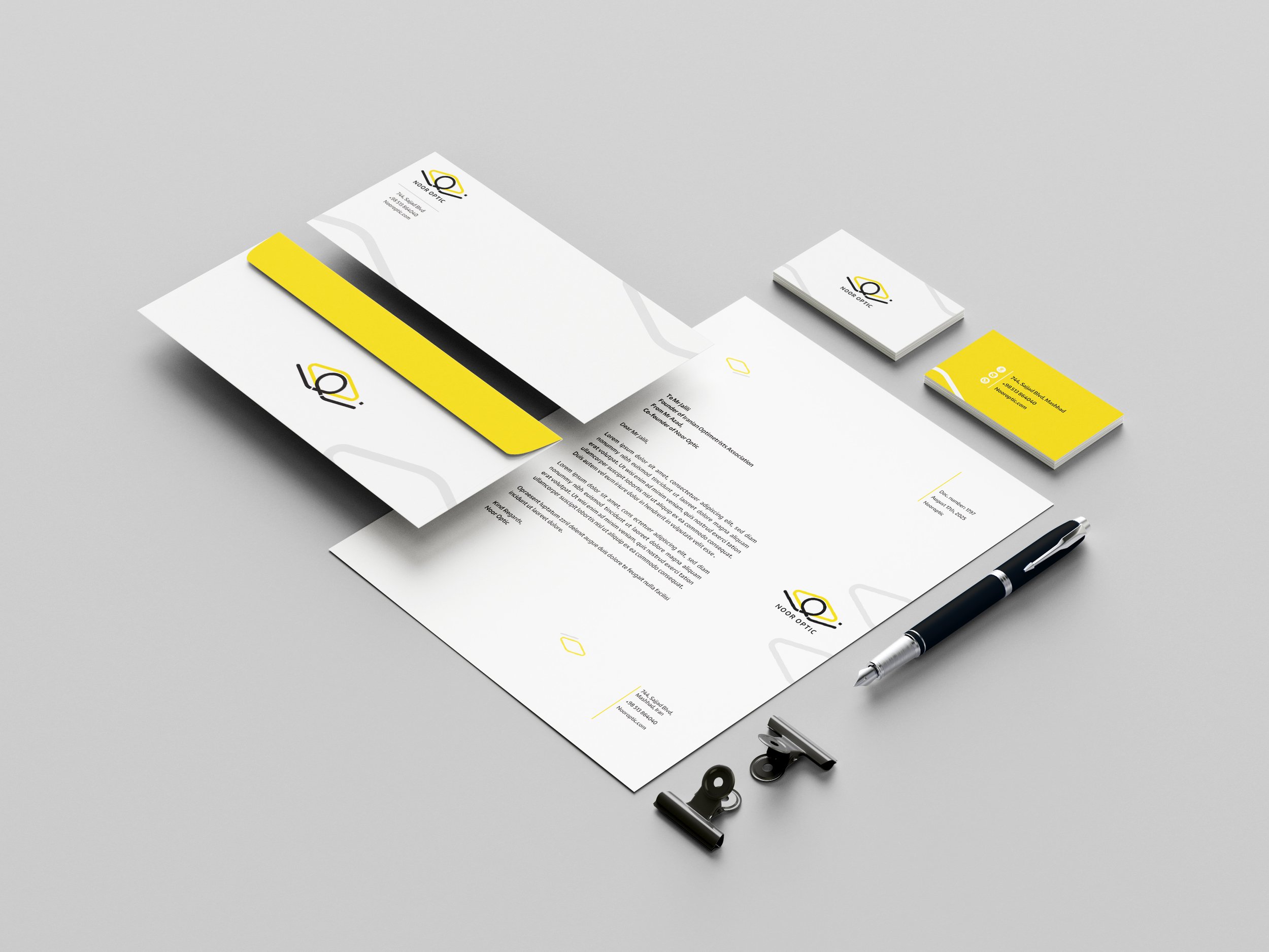 Noor Optic Visual Identity