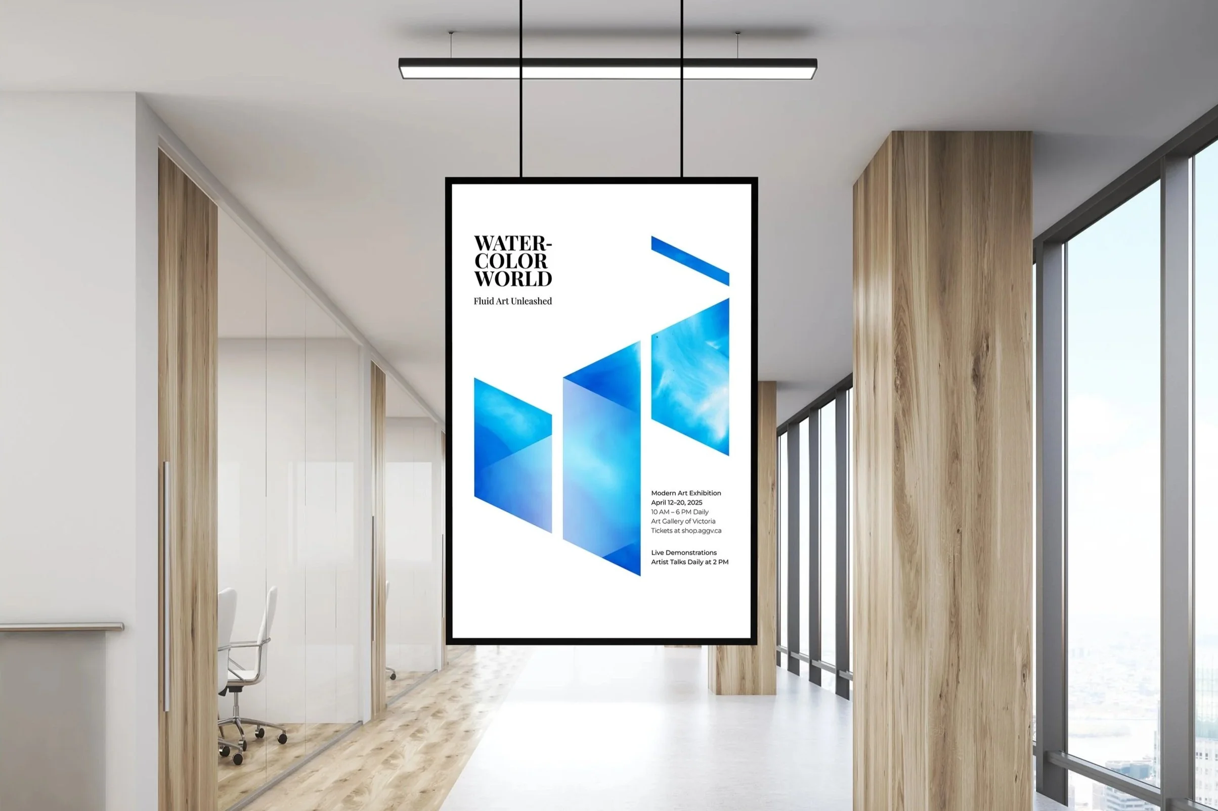 Watercolor World Poster