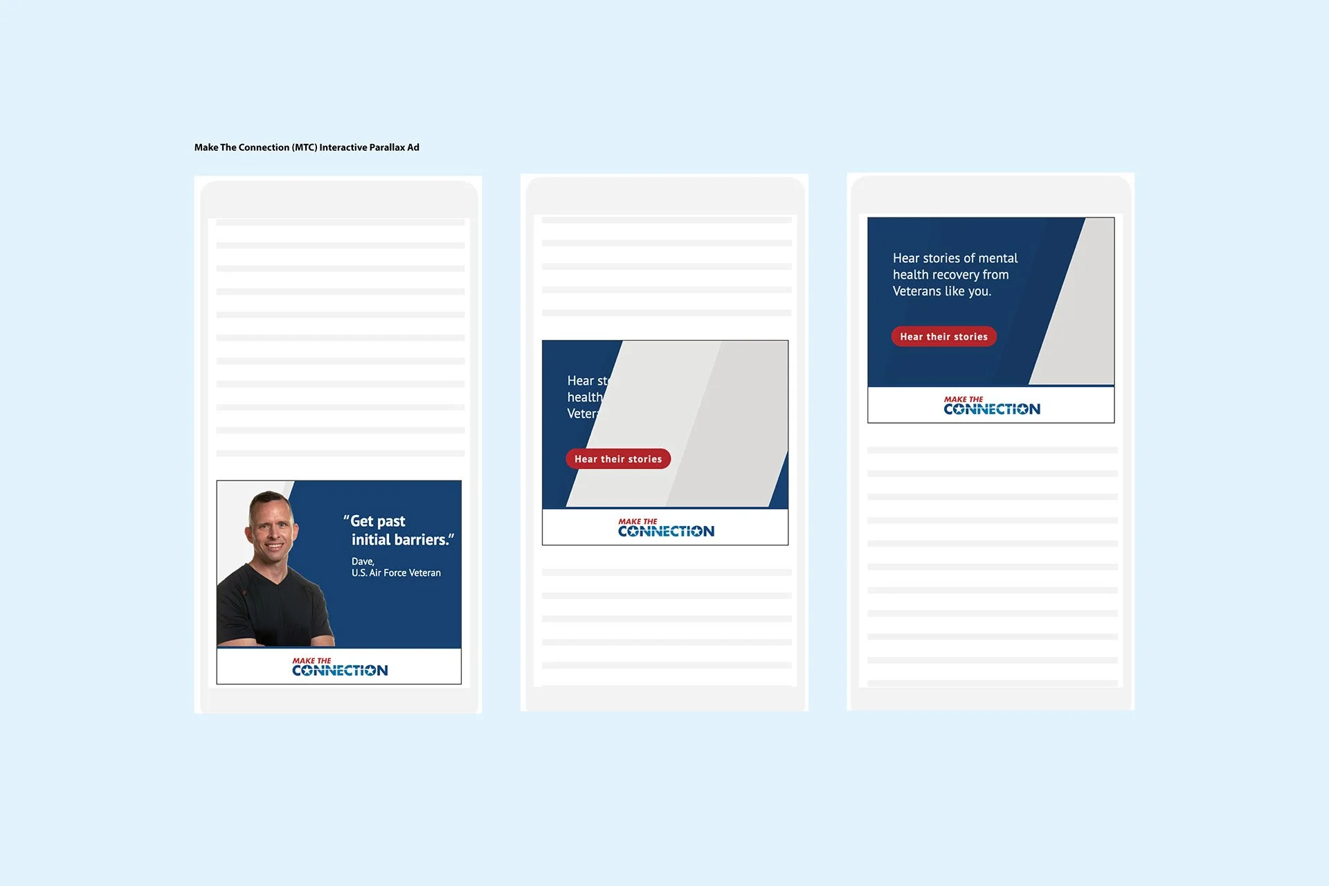 U.S. Veterans Affairs Mental Health Interactive Ads