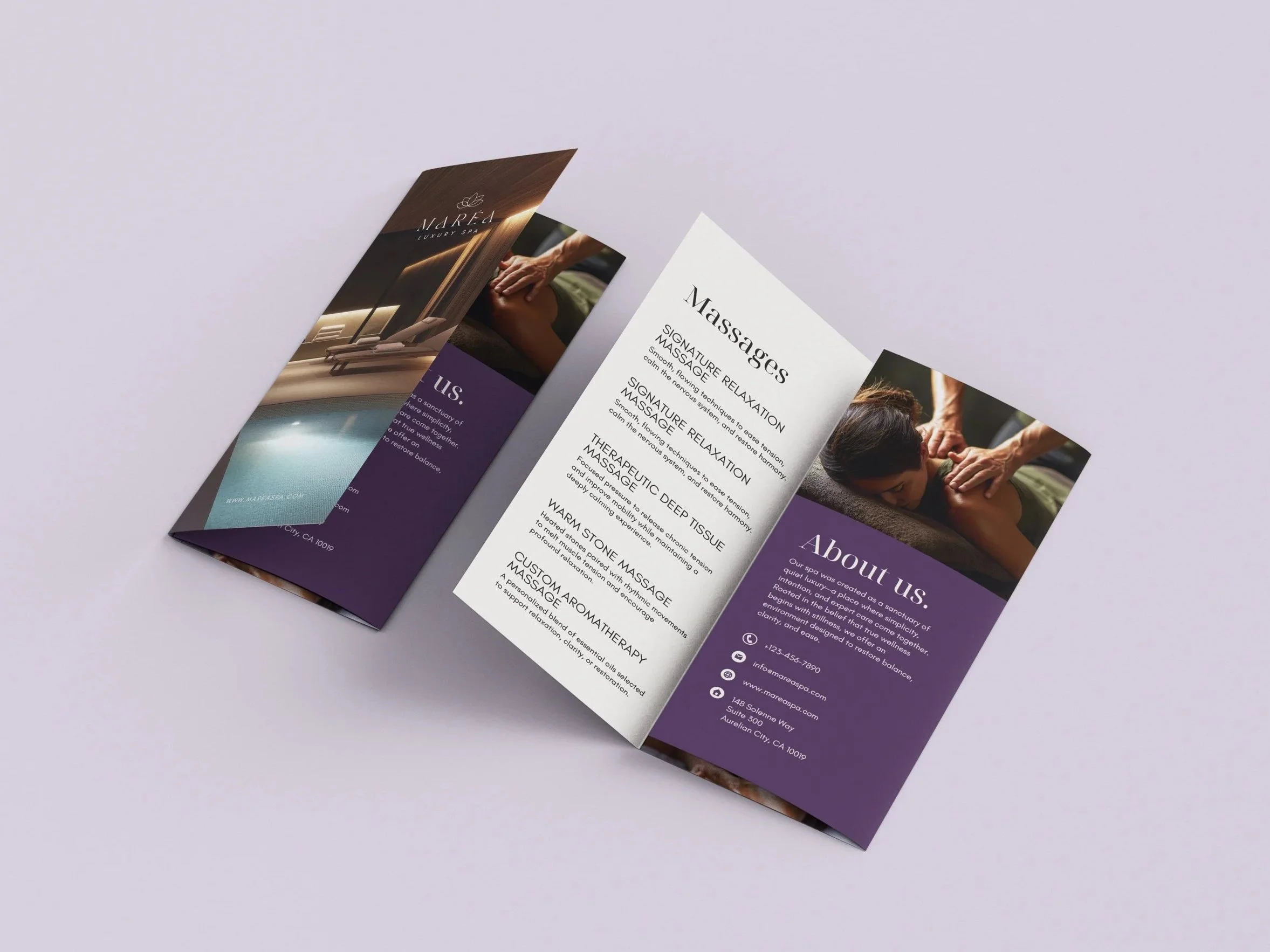 Marea Luxury Spa Brand Identity