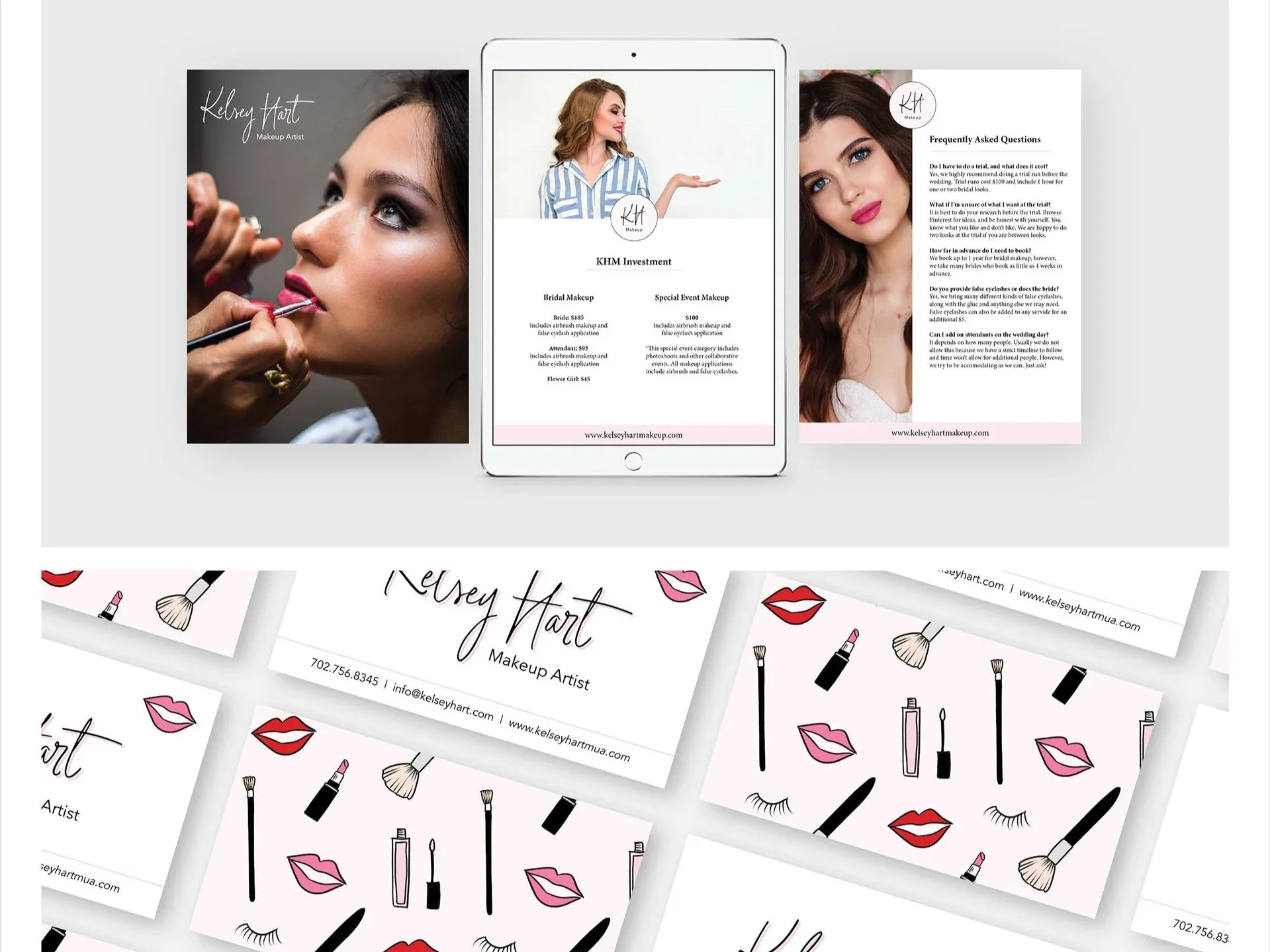 Kelsey Hart Makeup Brand Identity