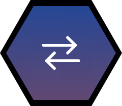 Hexagon icon of varied acquisition practice