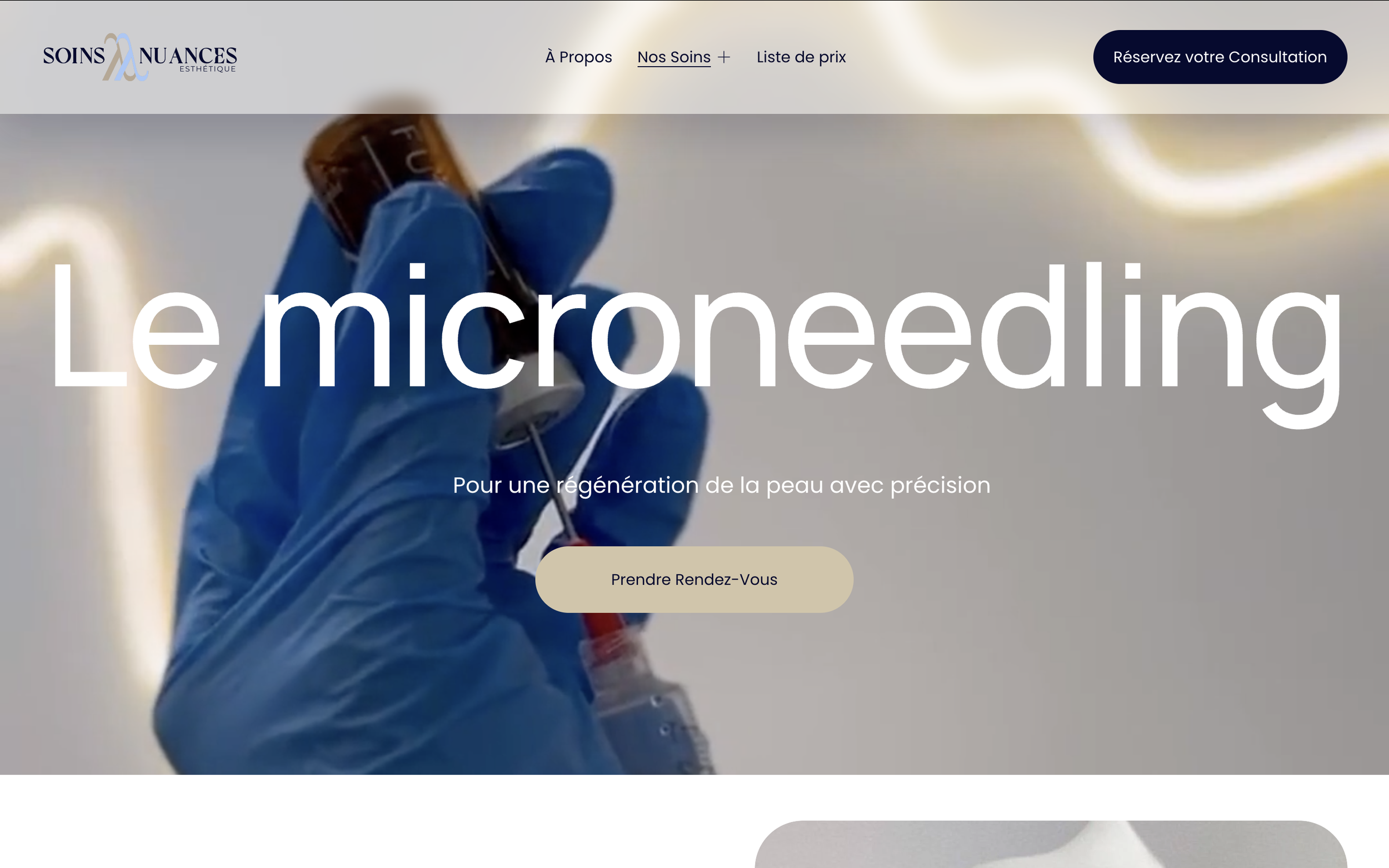 Soins Nuances Microneedling service