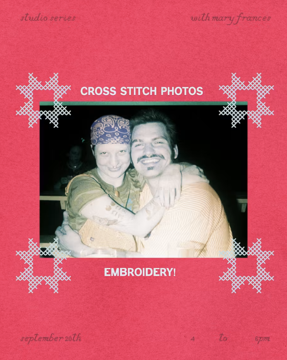 Cross Stitch with Mary