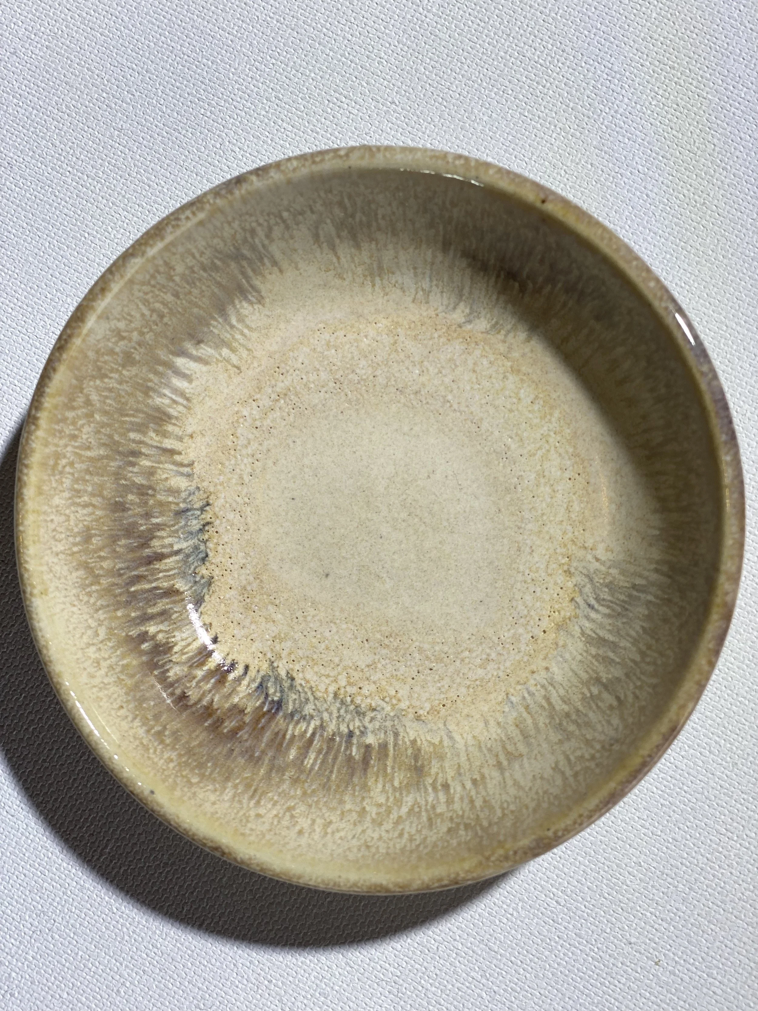 Snowy Iron Lustre Trinket Dish