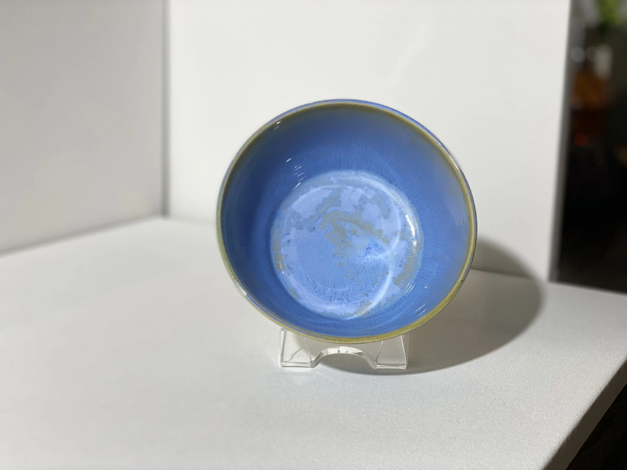 Handcrafted Blue-Green Ceramic Dish