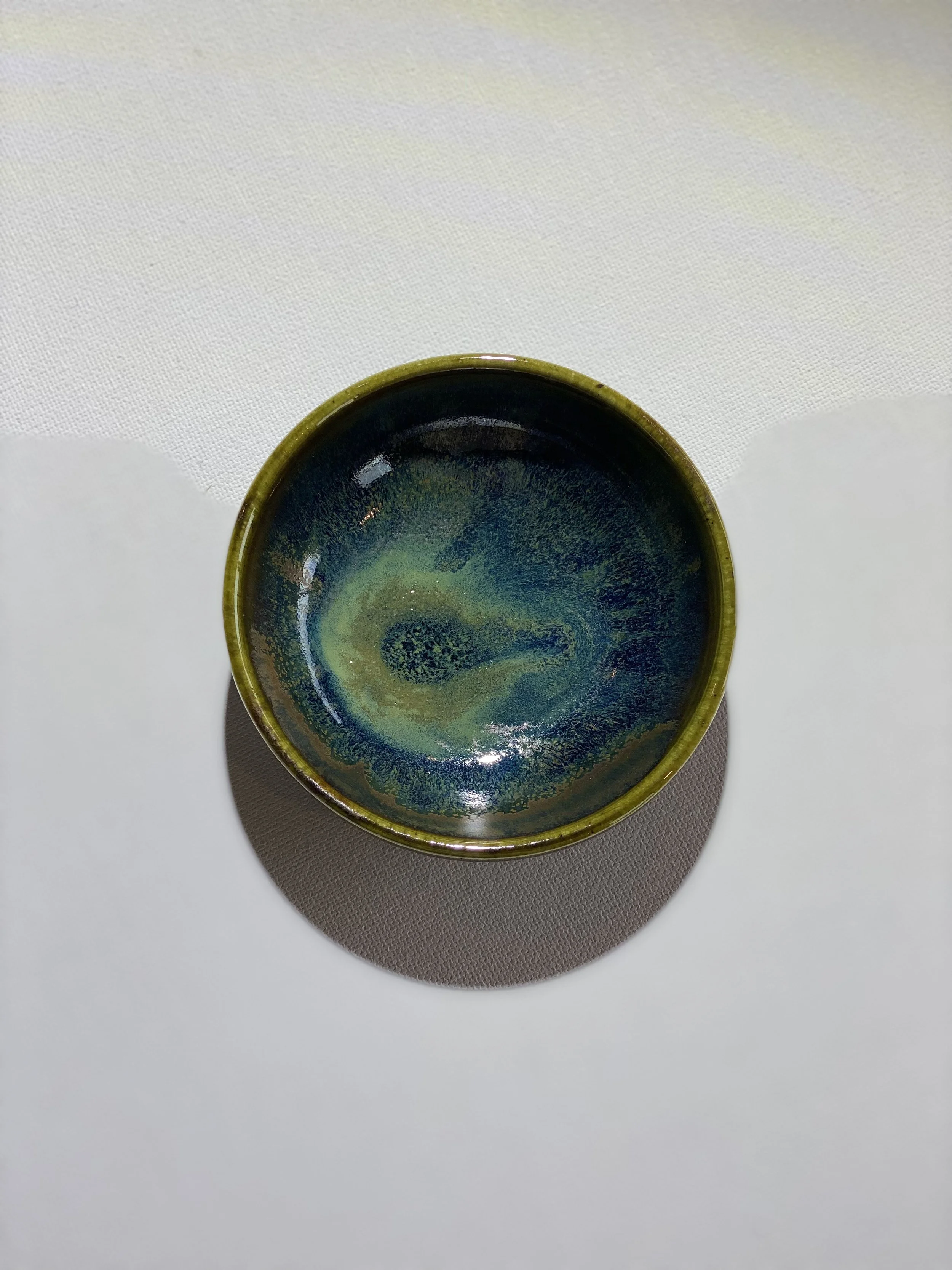 Nori Green Layered Glaze Trinket Dish