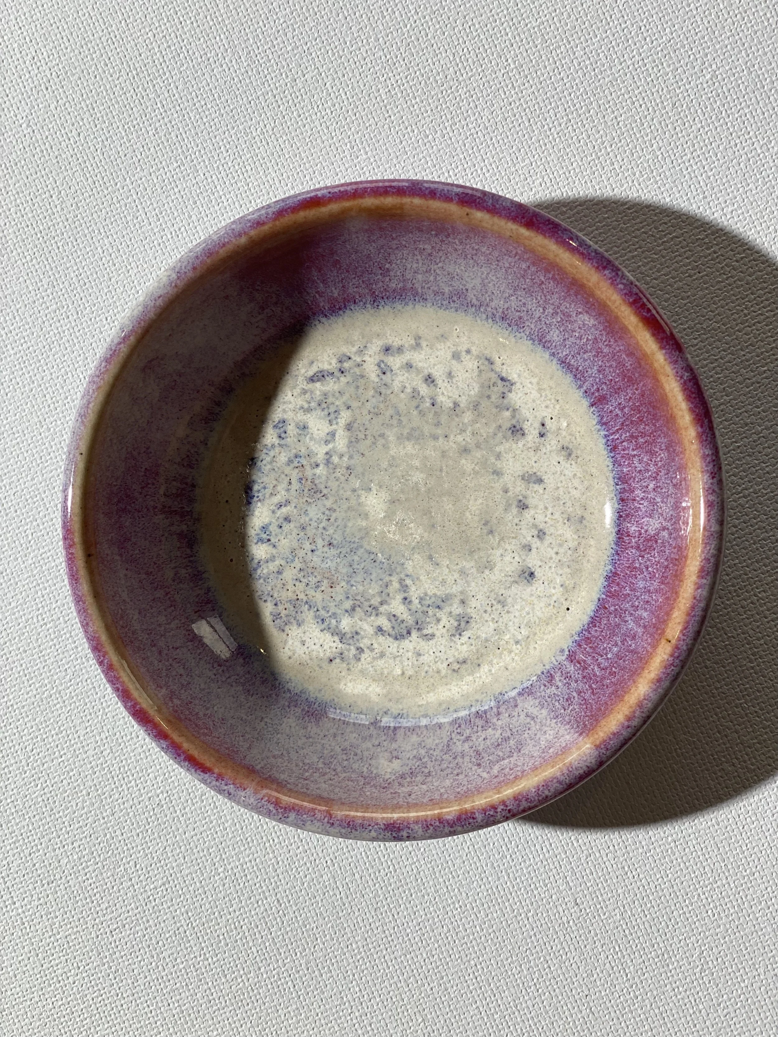 Pink-Red Translucent Trinket Dish