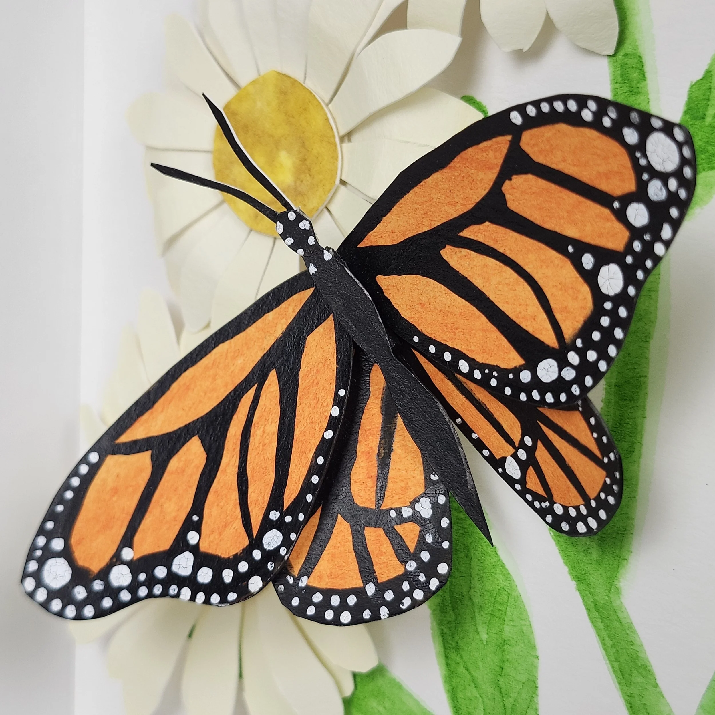 Original - Monarchs on Yellow Daisies