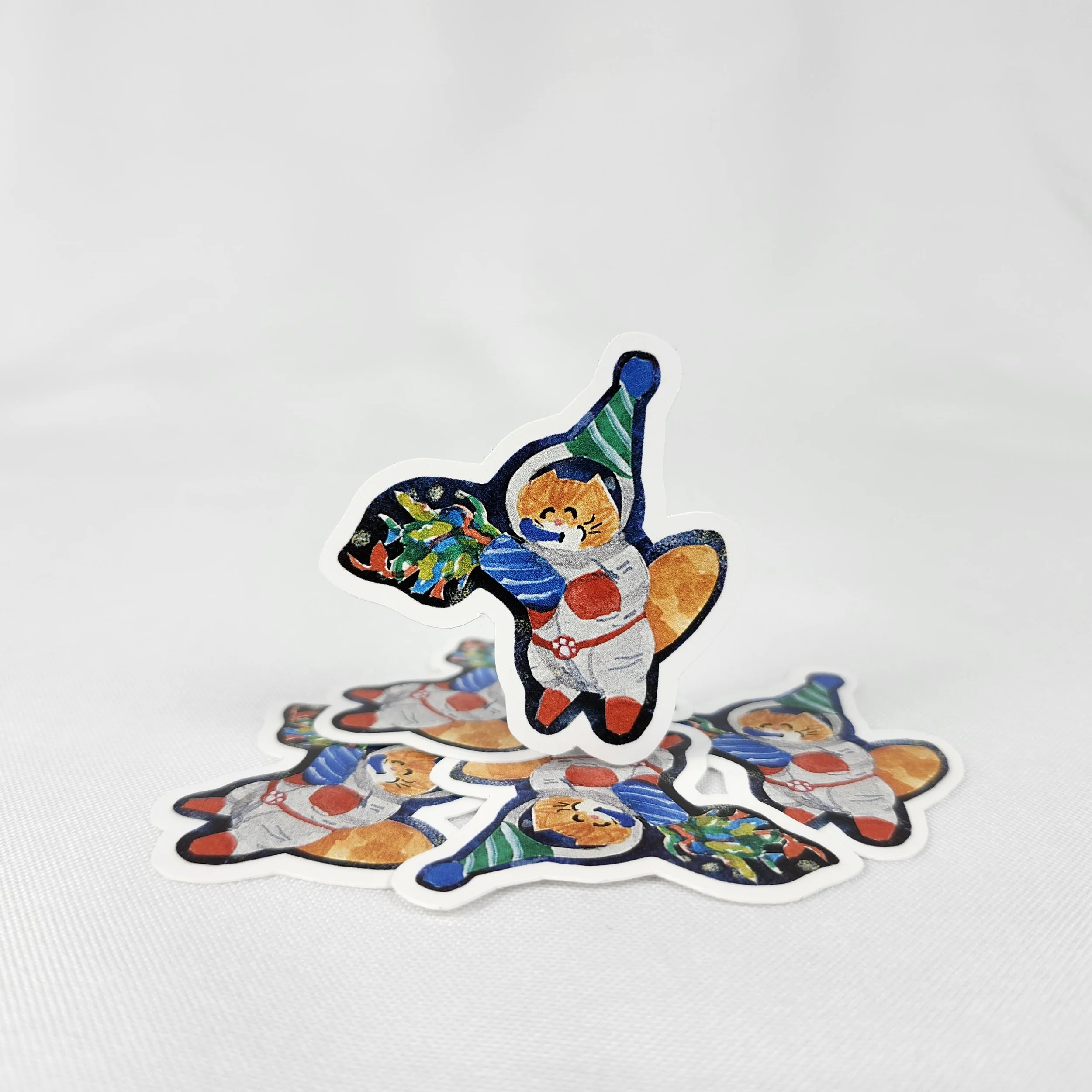 Major Tom Party Popper Sticker