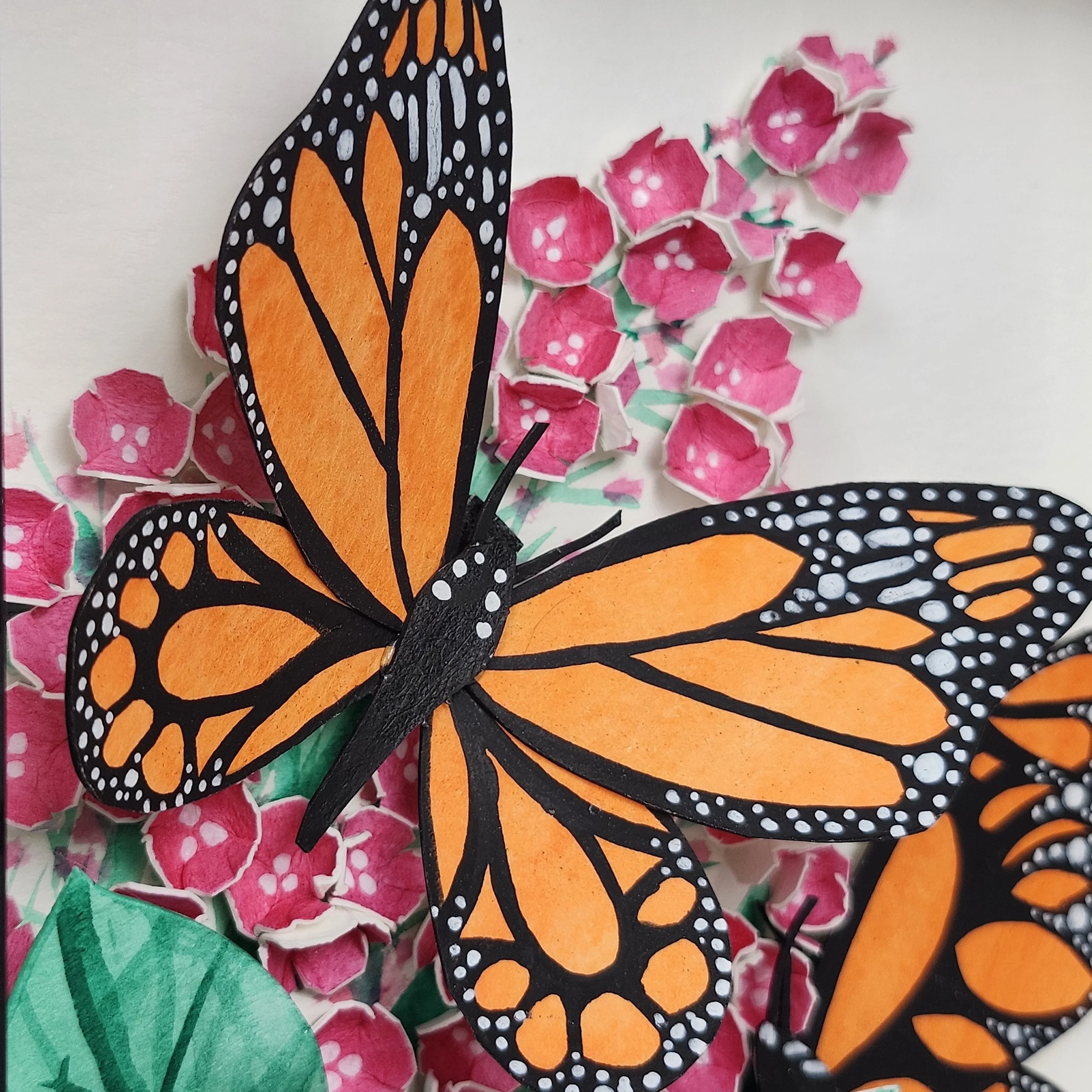 Original - Monarchs on Pink Butterfly Bush