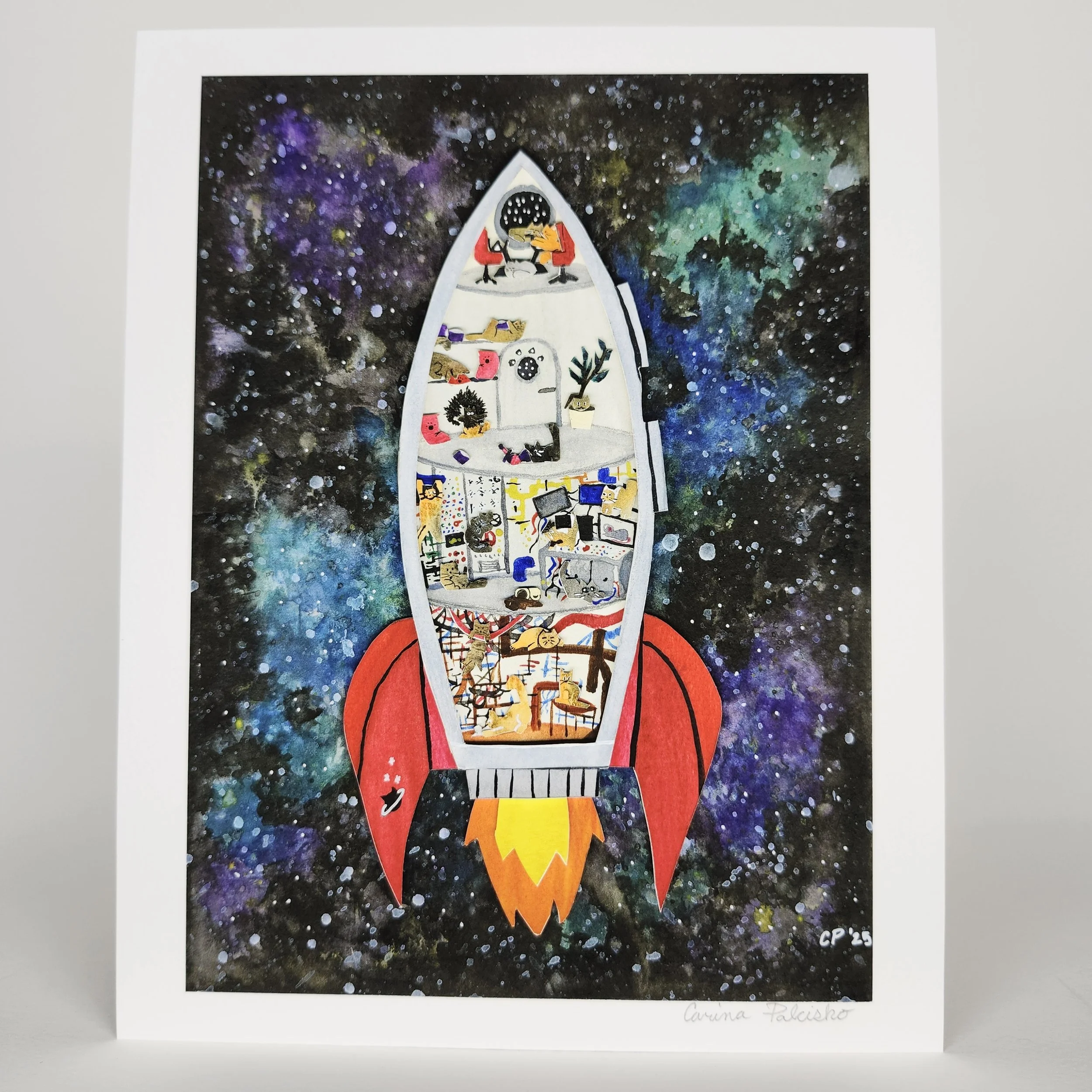 Prints - Cats in Space