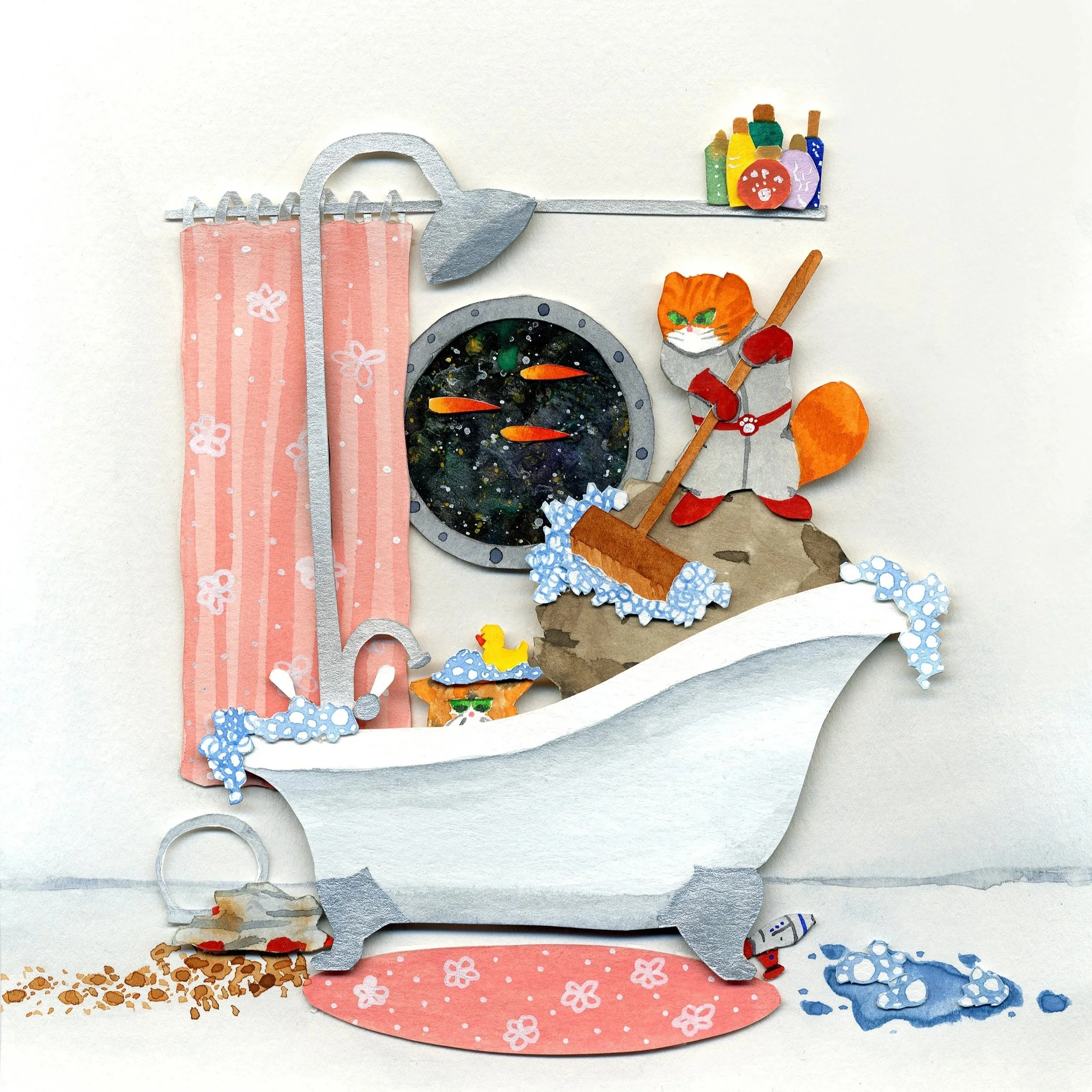 Prints - Pink Meteor Shower