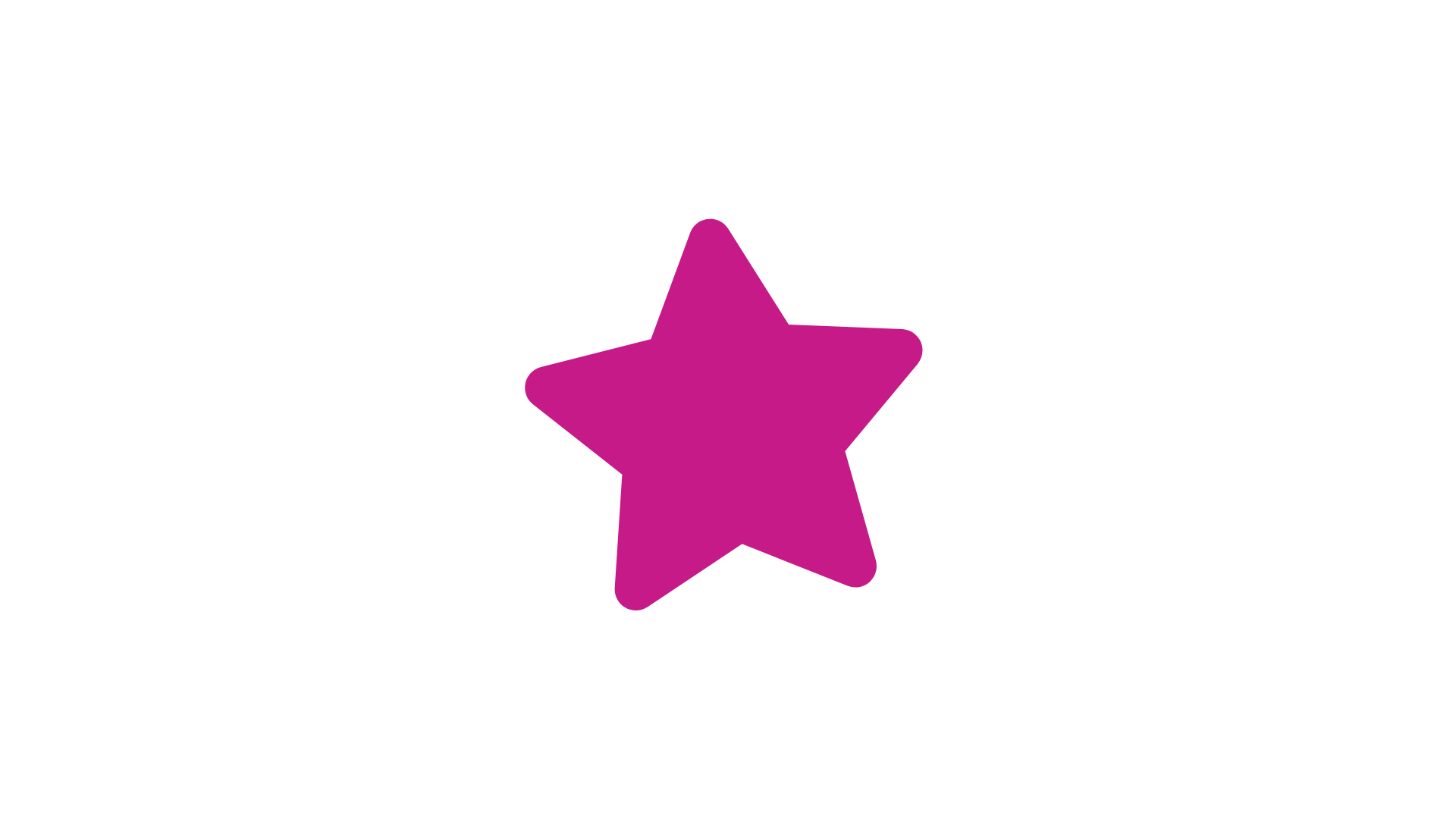 Pink star with the word "STAR" above it, and "REVIEW" below it, on a black background.