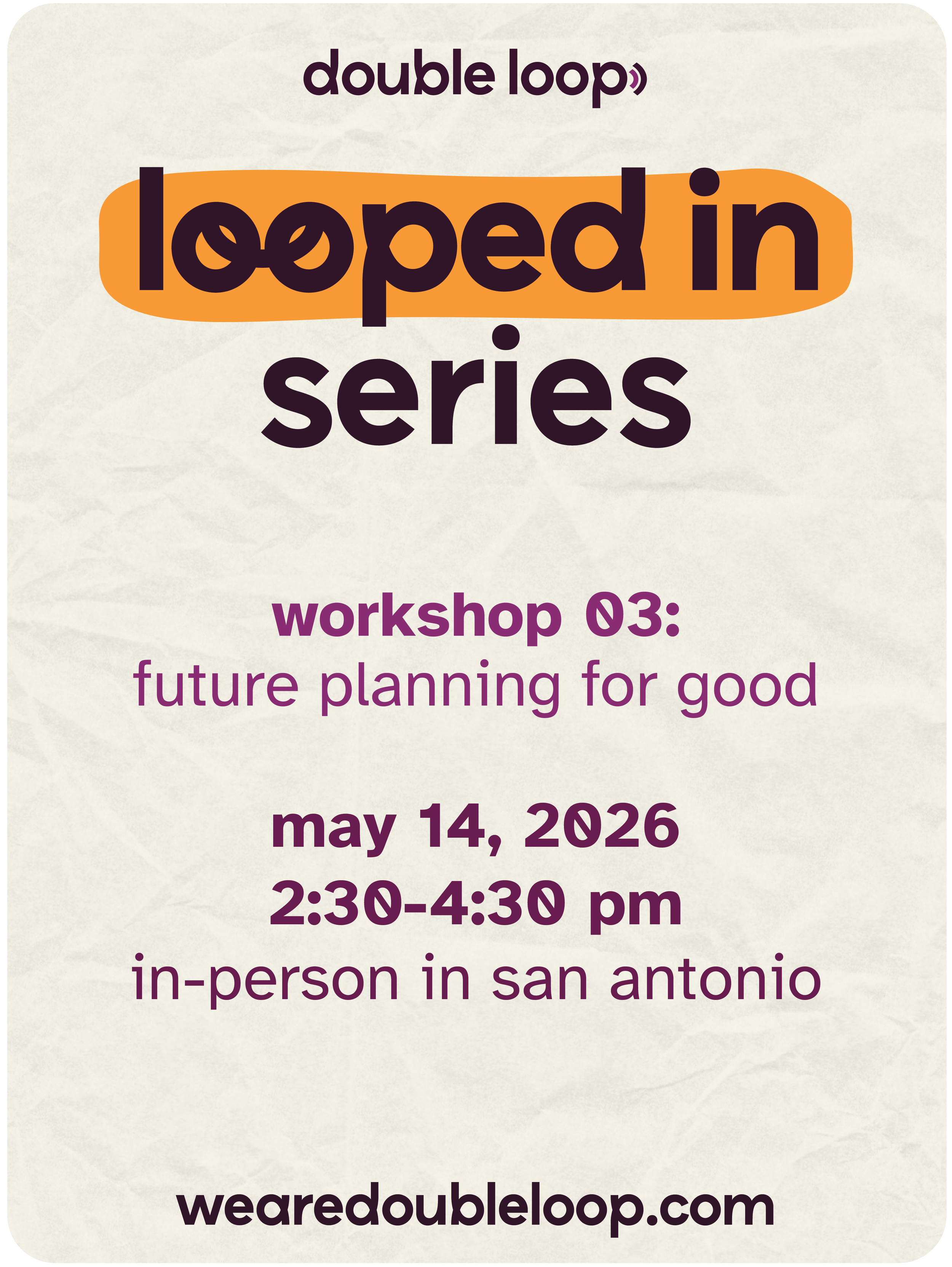 Future Planning for Good (In-Person)