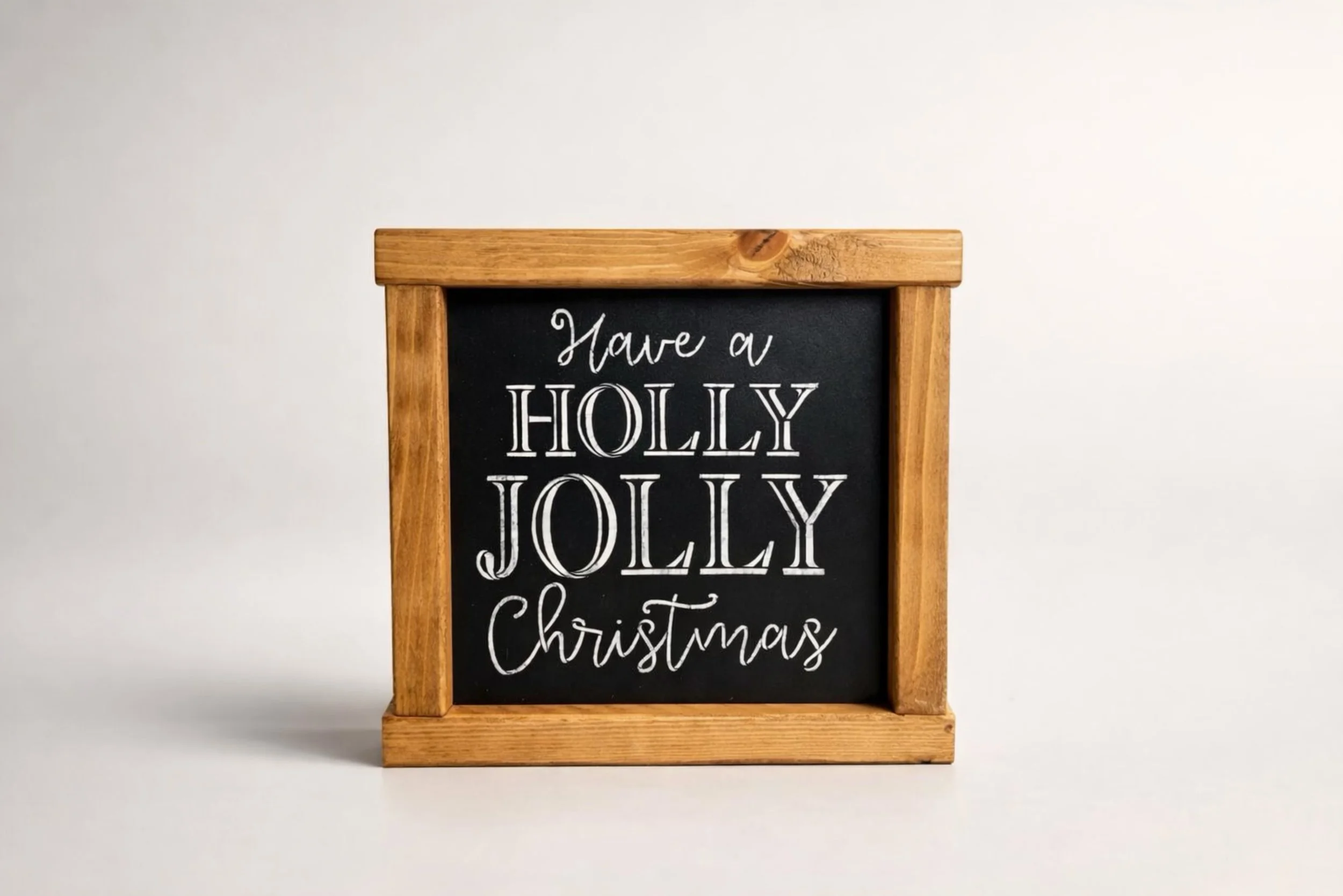 Holly Jolly Christmas Sign | Handmade Wood Sign
