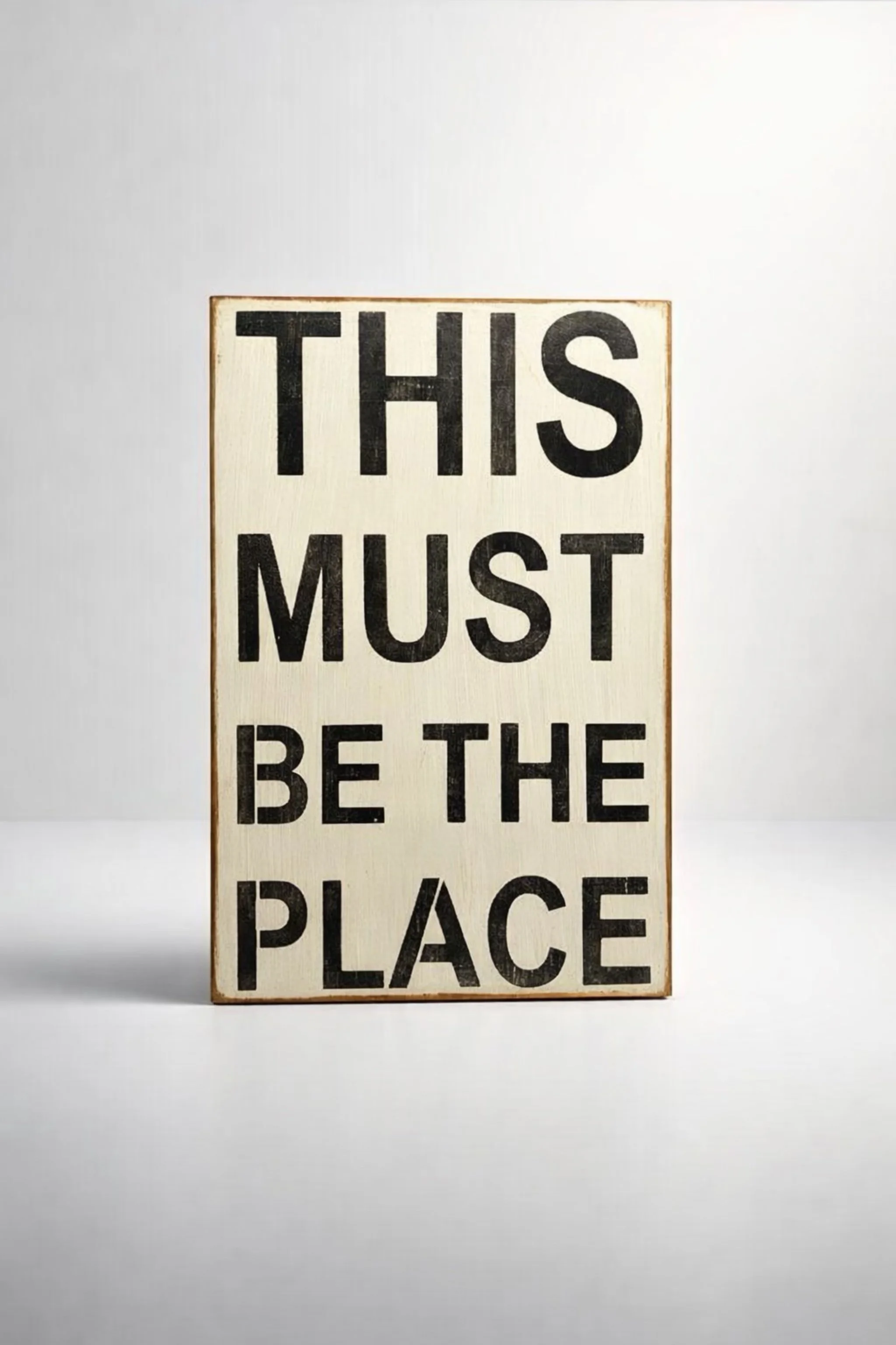 THIS MUST BE THE PLACE 8” x 12”  | Handmade Wood Sign